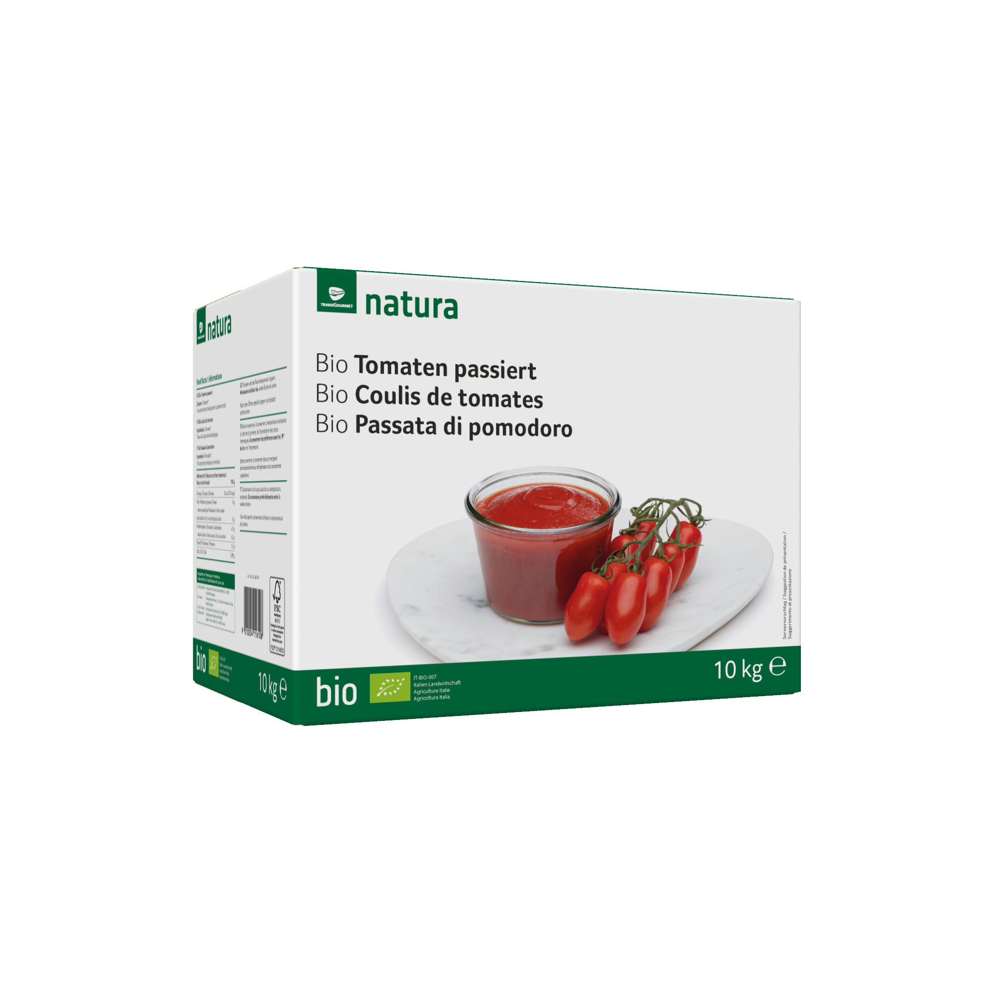 Natura Bio Tomaten passiert 10kg