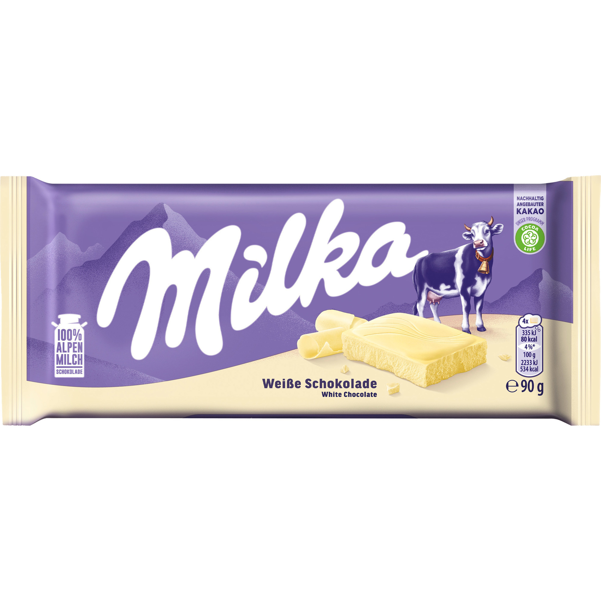 Milka Schoko 90g, weiß