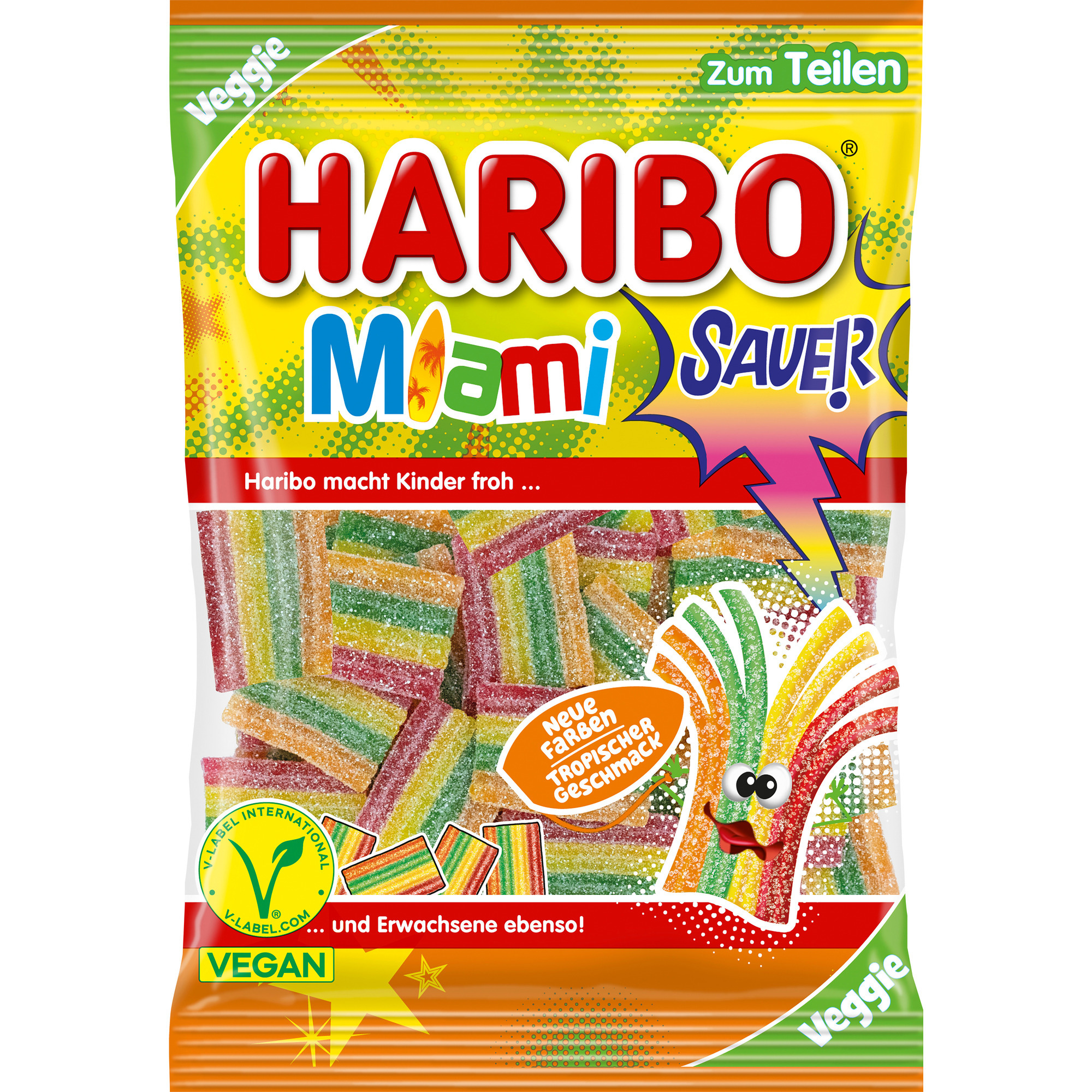Haribo Beutel 160g, Miami sauer