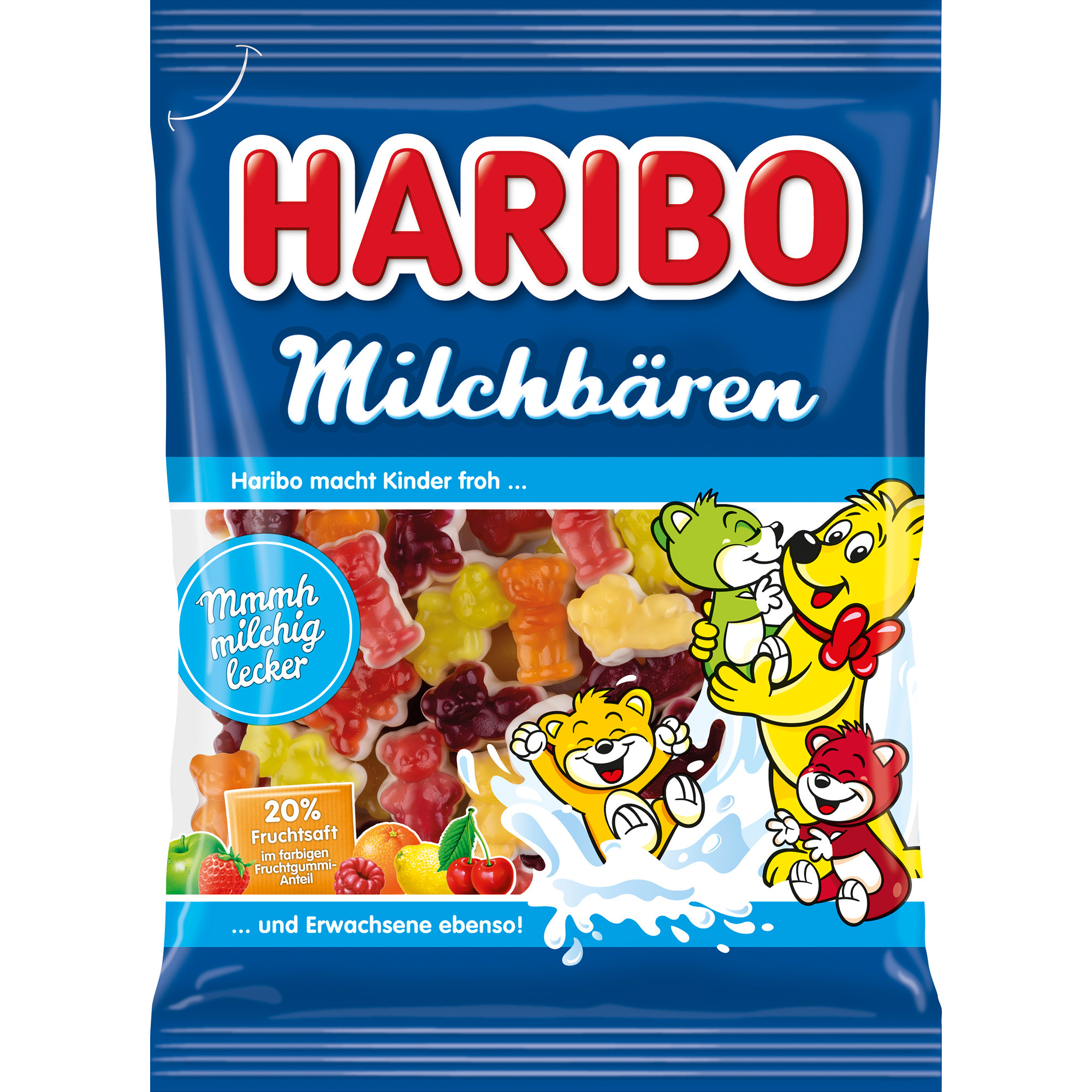 Haribo Beutel 160g, Milchbären