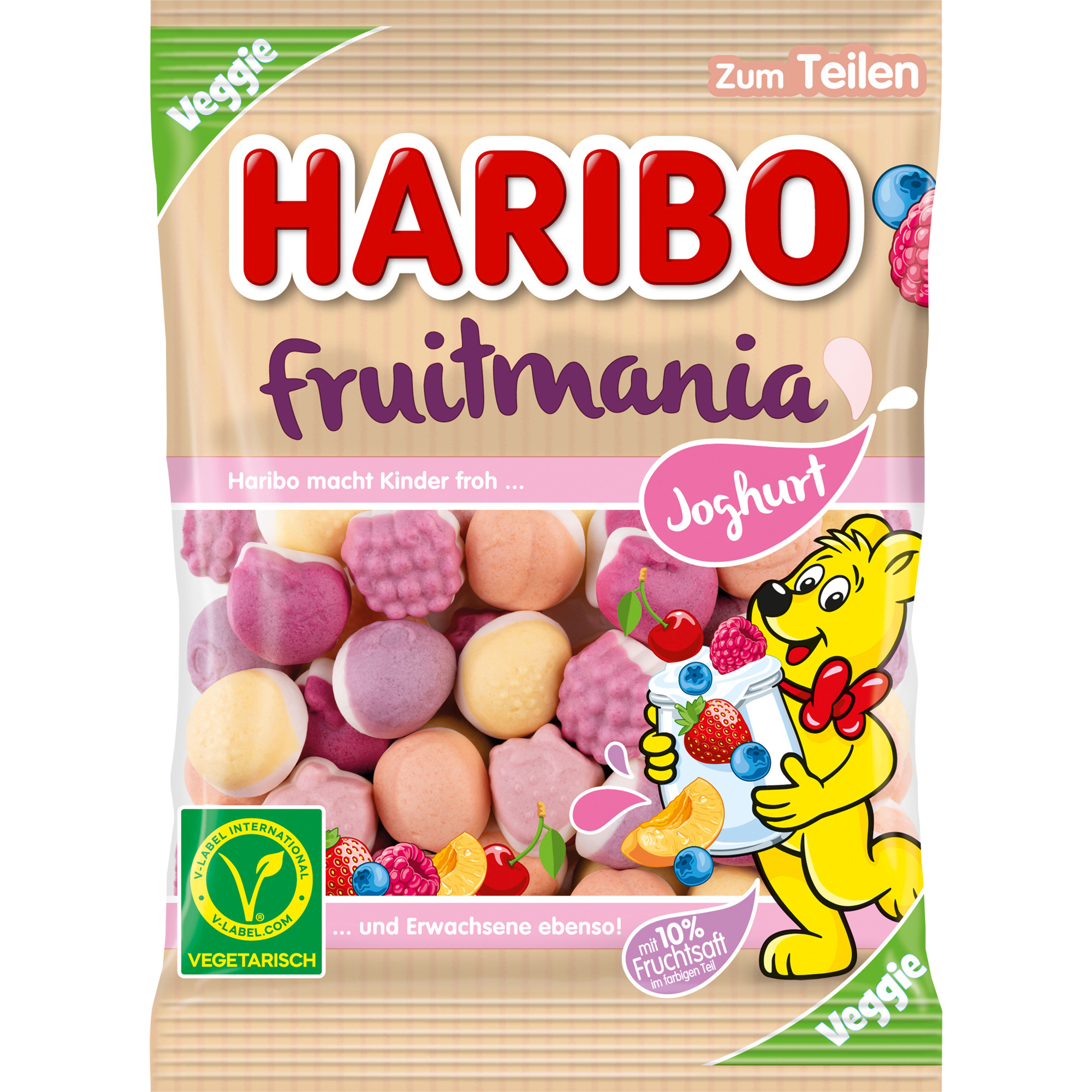 Haribo Beutel 160g, Fruitmania Joghurt