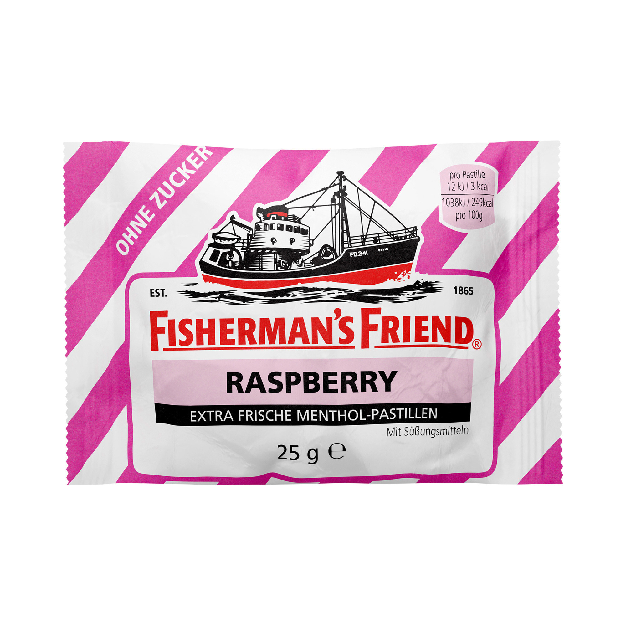 Fishermans Friend ZF 25g, Himbeere