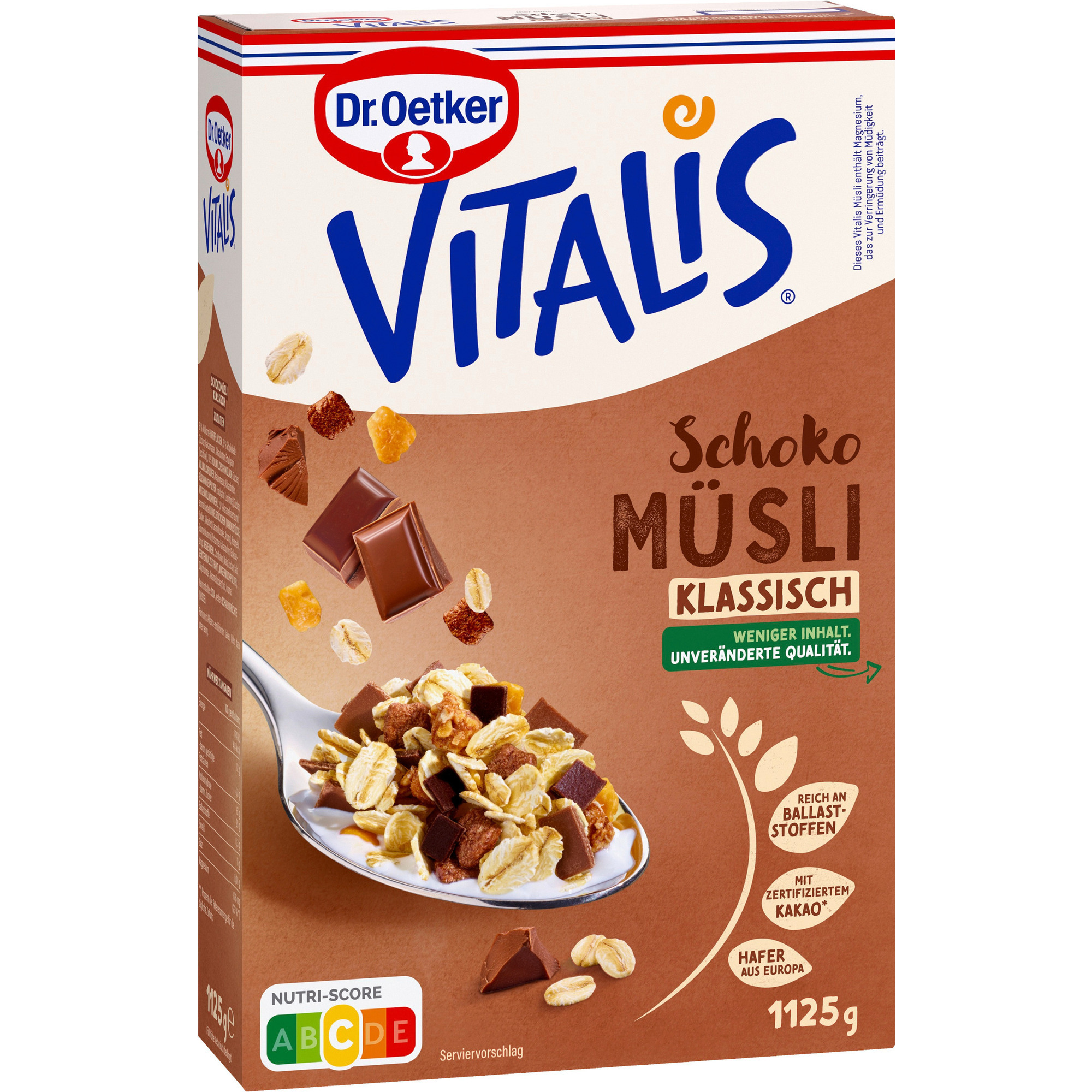 Oetker Vitalis 1,125kg, Schoko