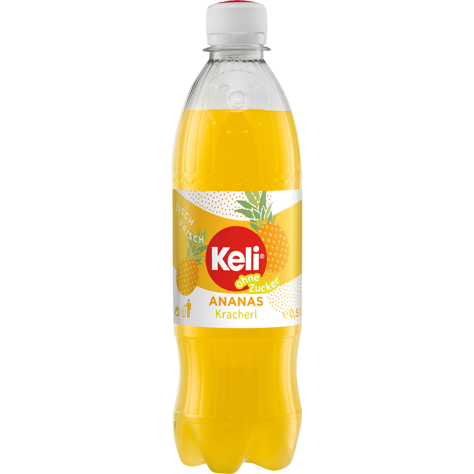 KELI PET 0,5l EWP, Ananas ohne Zucker