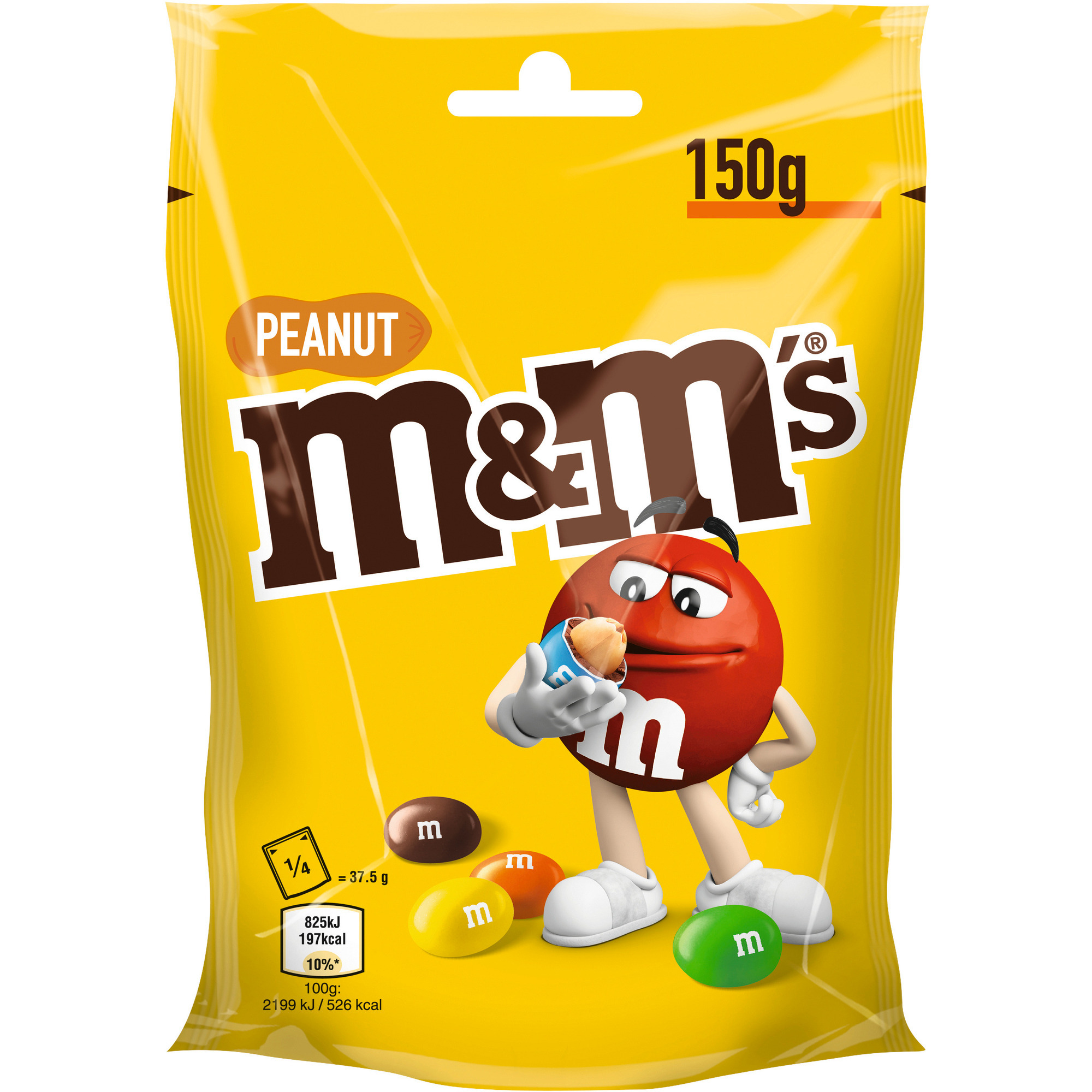 M&M´s Standbeutel 150g, Erdnuss