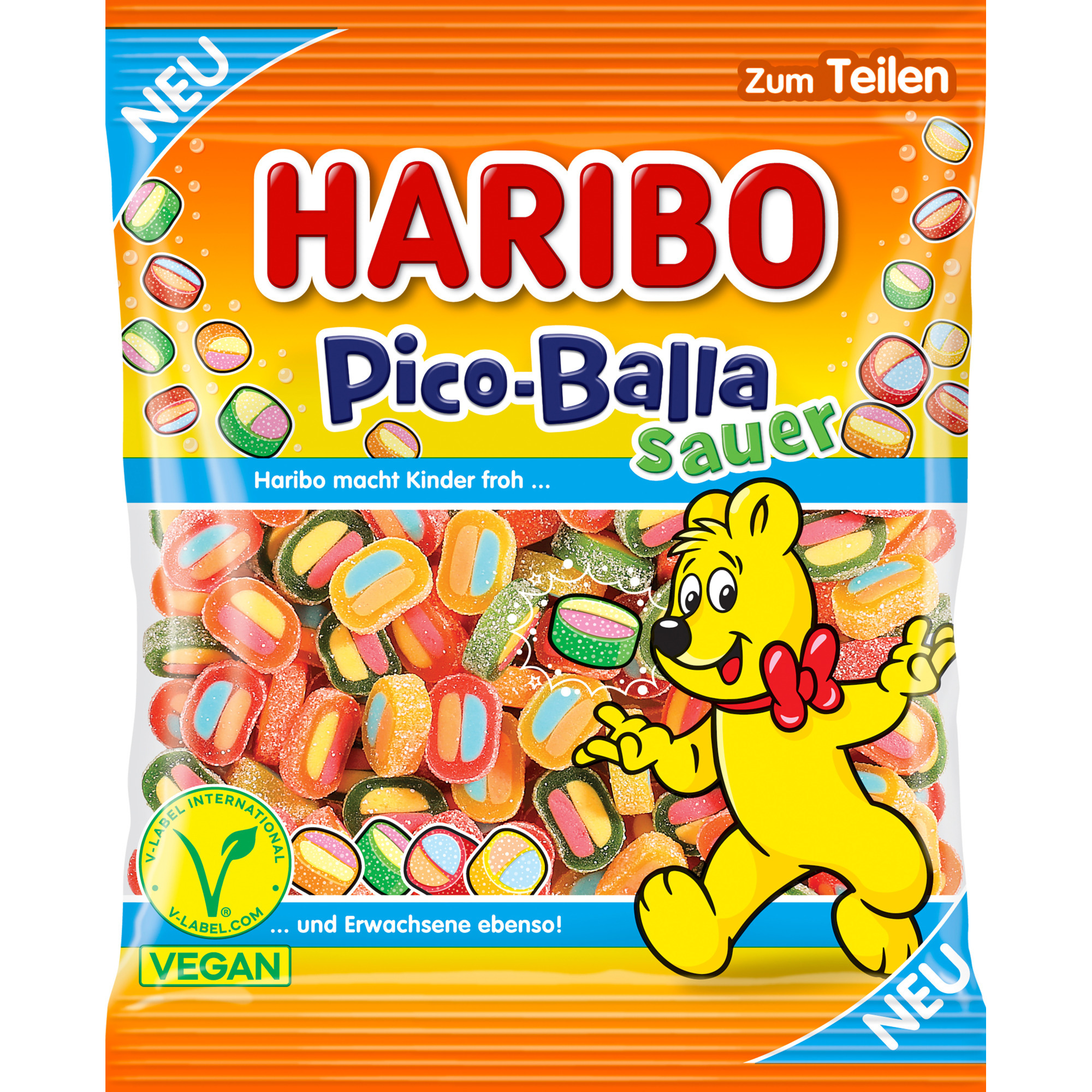 Haribo Beutel 160g, Pico Balla Sauer