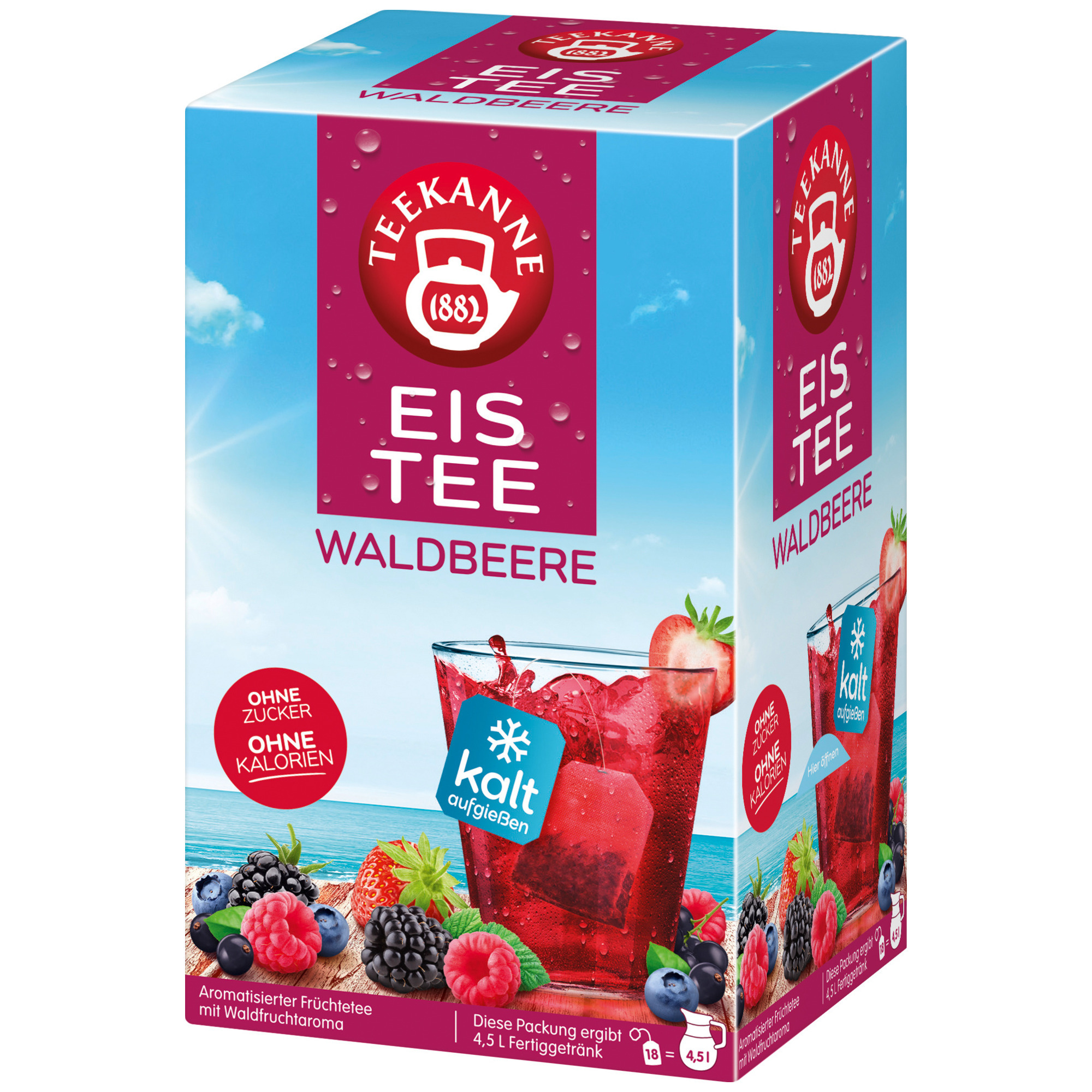 Teekanne Eistee 18er, Waldbeere