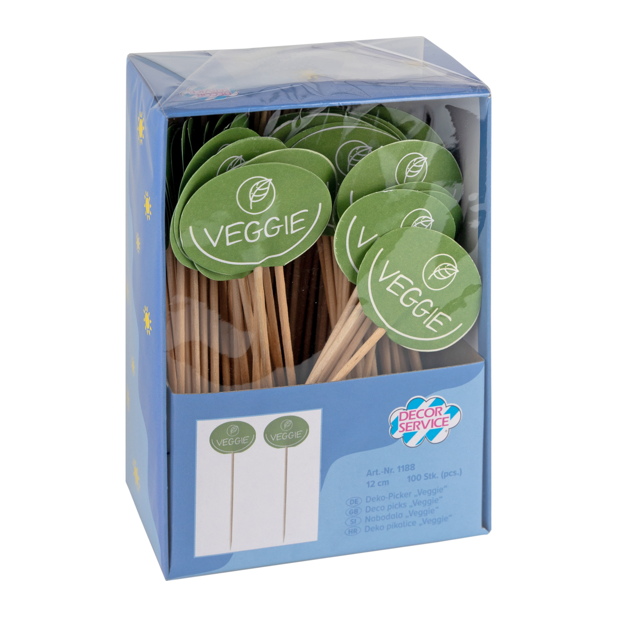 Deko Picker Veggie 12cm 100er