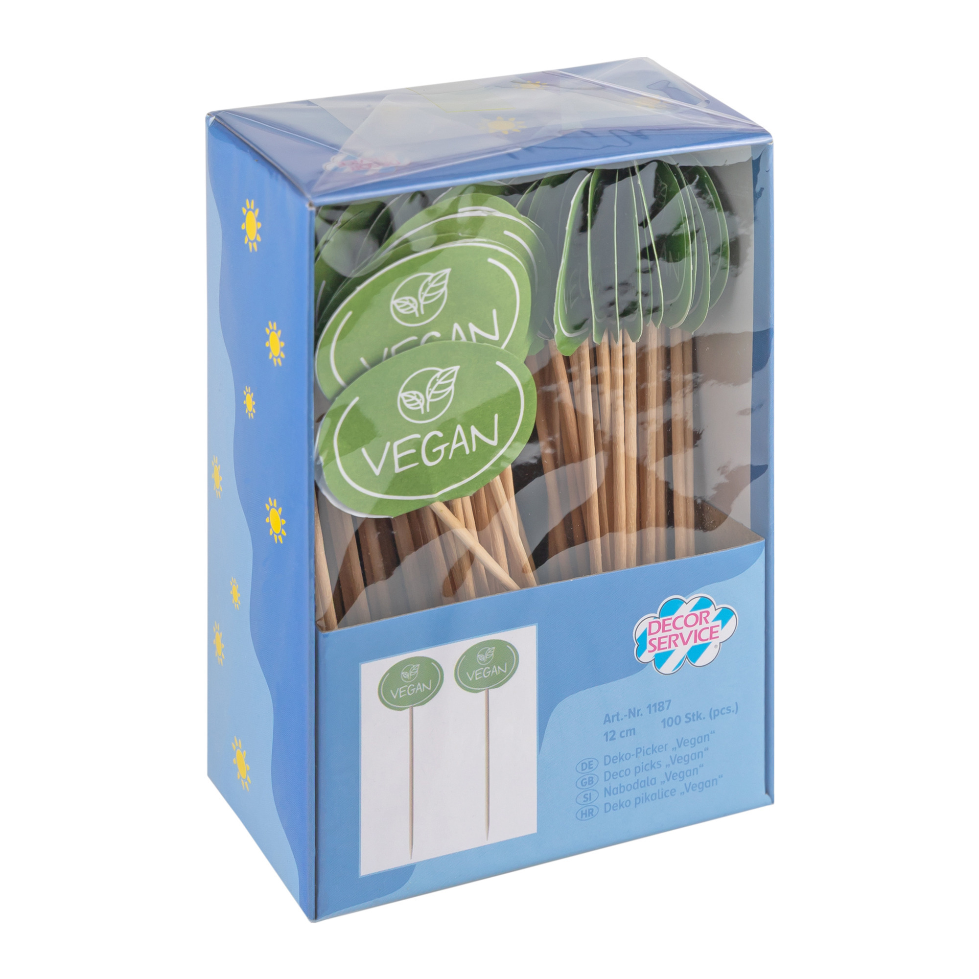 Deko Picker Vegan 12cm 100er