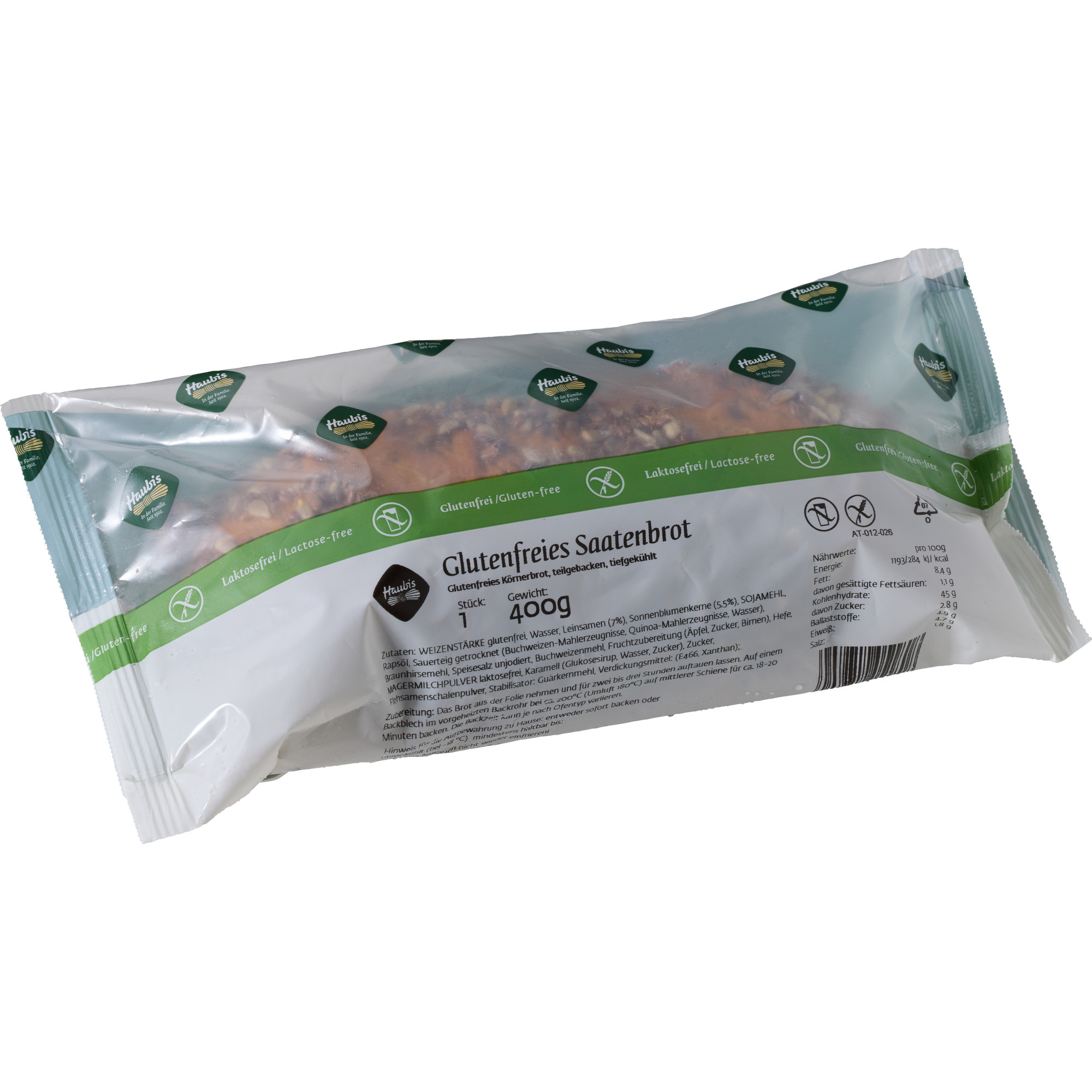 Haubis GF Saatenbrot TK 400g
