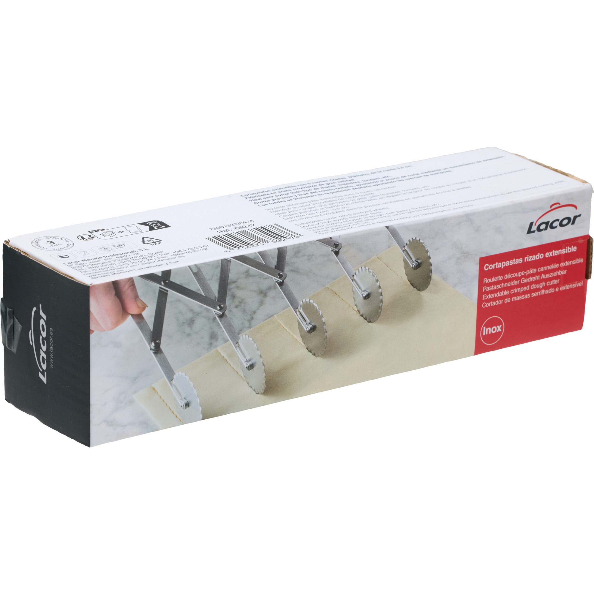 Lacor Teigschneider 5 Räder ausziehbar