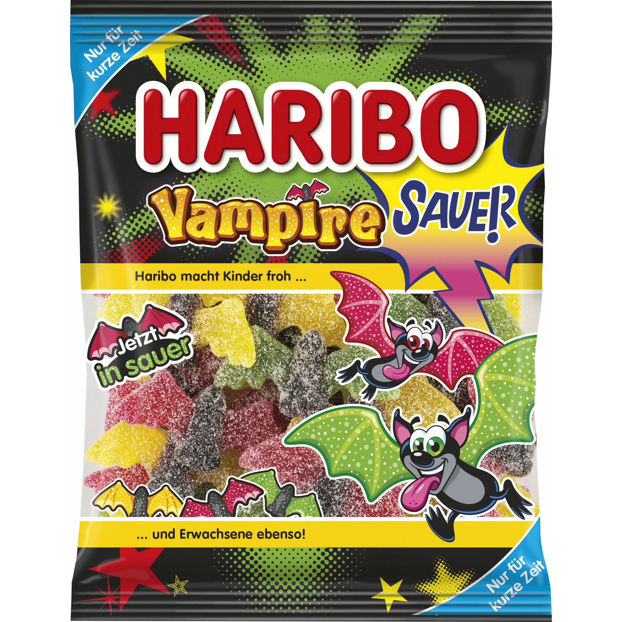 Haribo Beutel 175g, Vampire Sauer