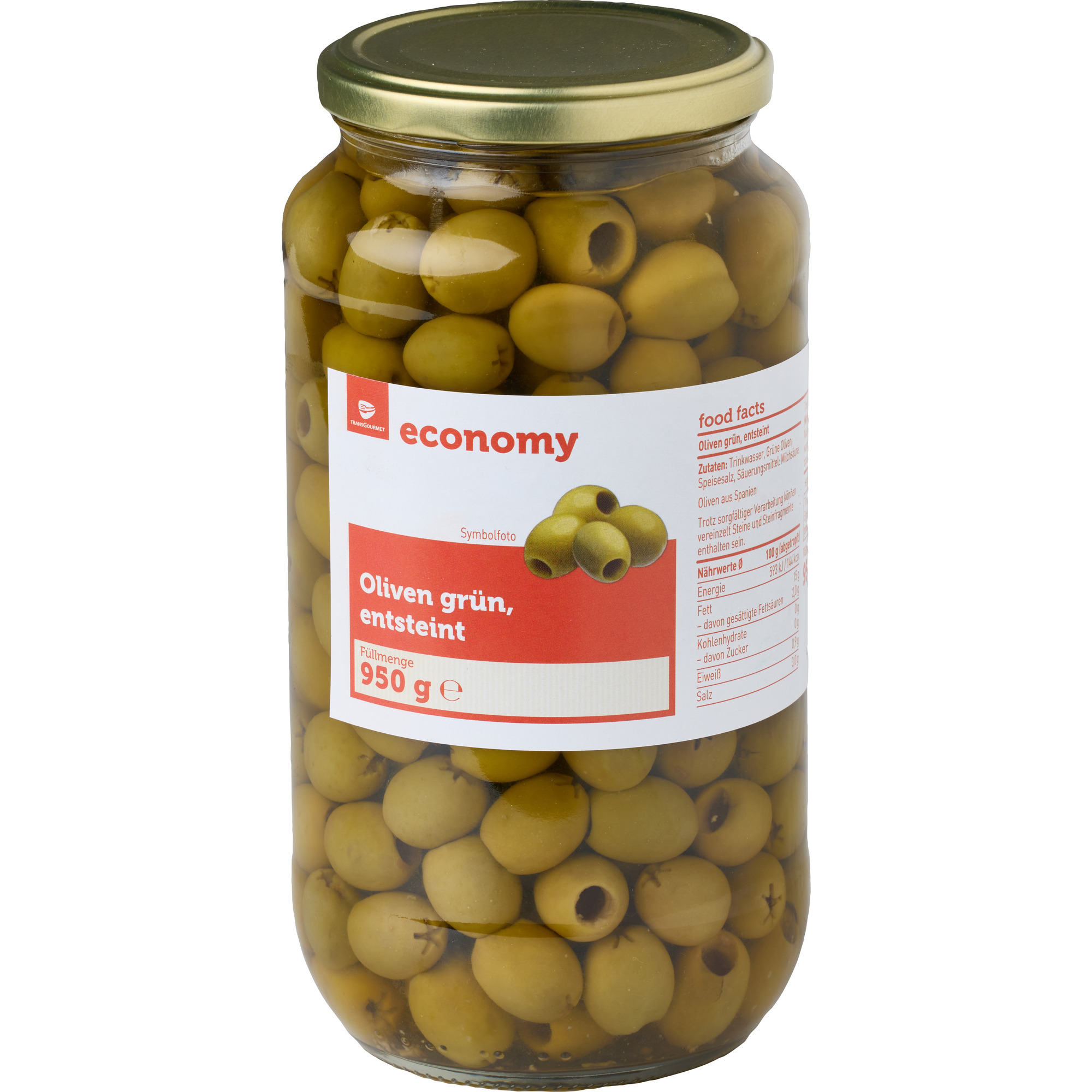 Economy Oliven grün o.Stein 935ml