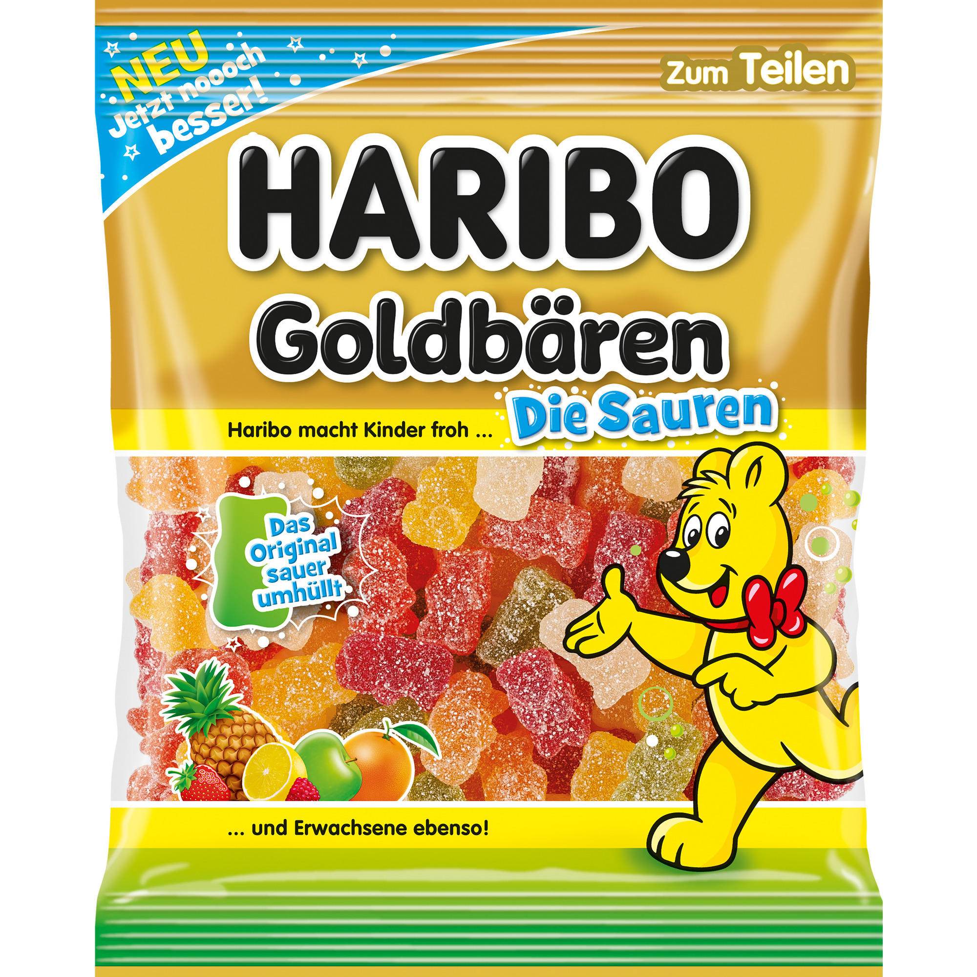 Haribo Beutel 175g, Goldbären die Sauren