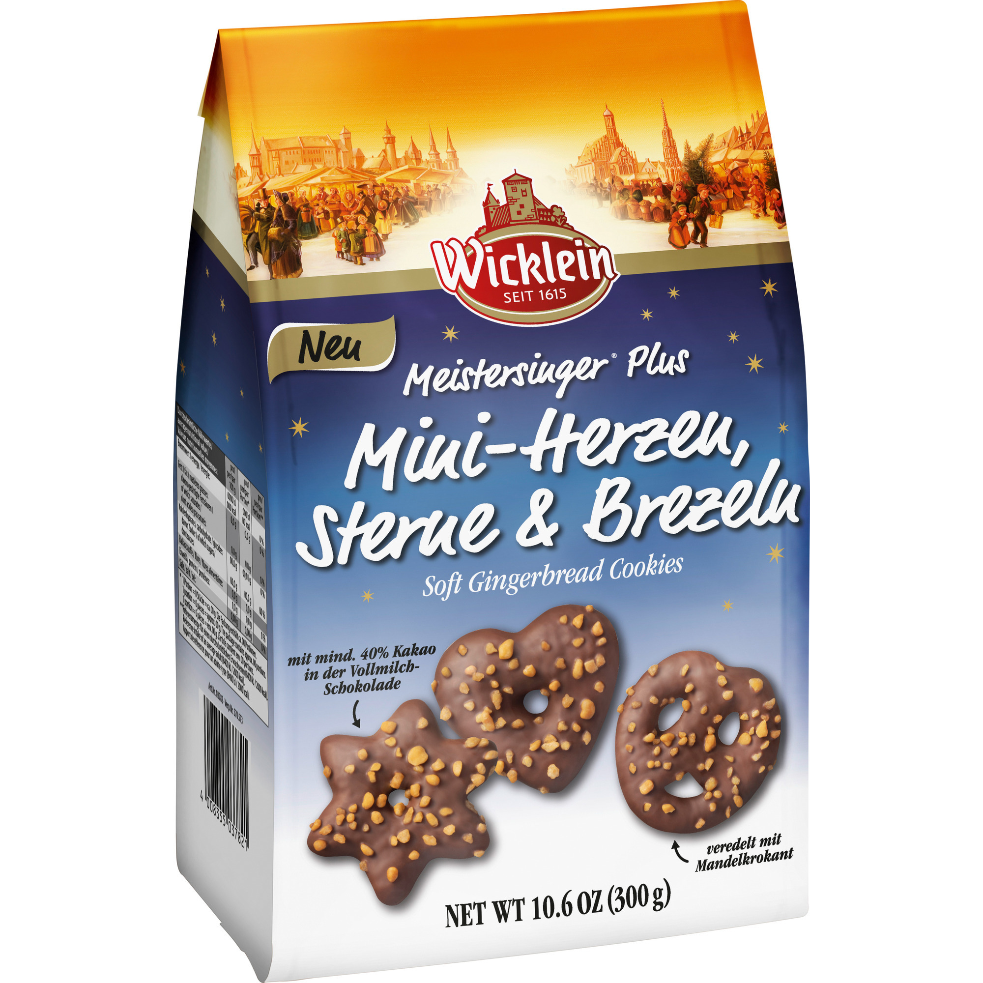 Wicklein Herzen,Sterne&Brezel VM Man300g