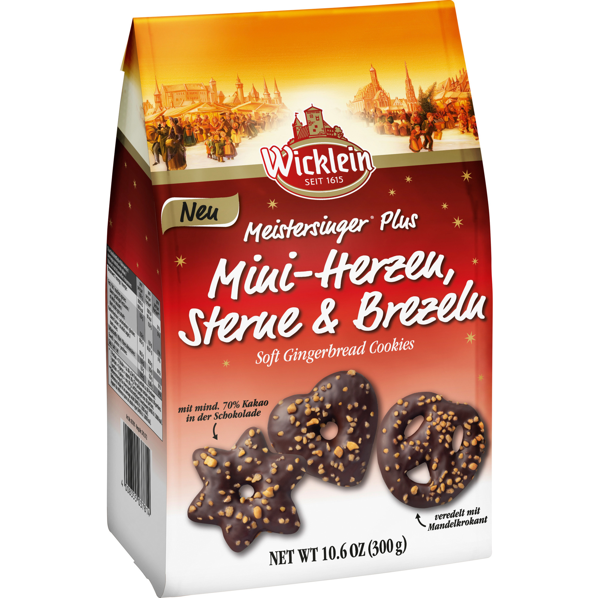 Wicklein Herzen,Sterne&Brezel ZB Man300g