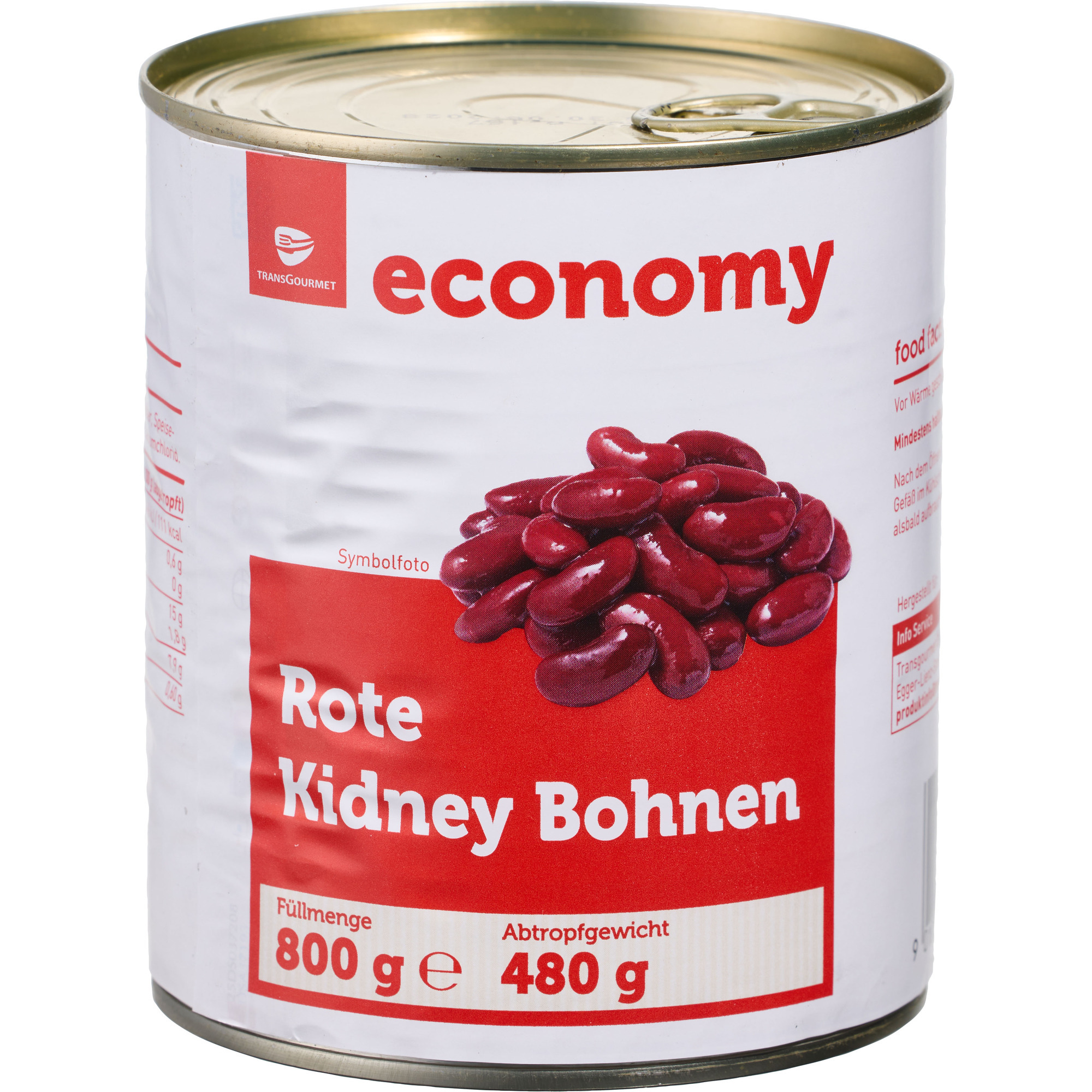 Economy rote Kidney Bohnen 850ml
