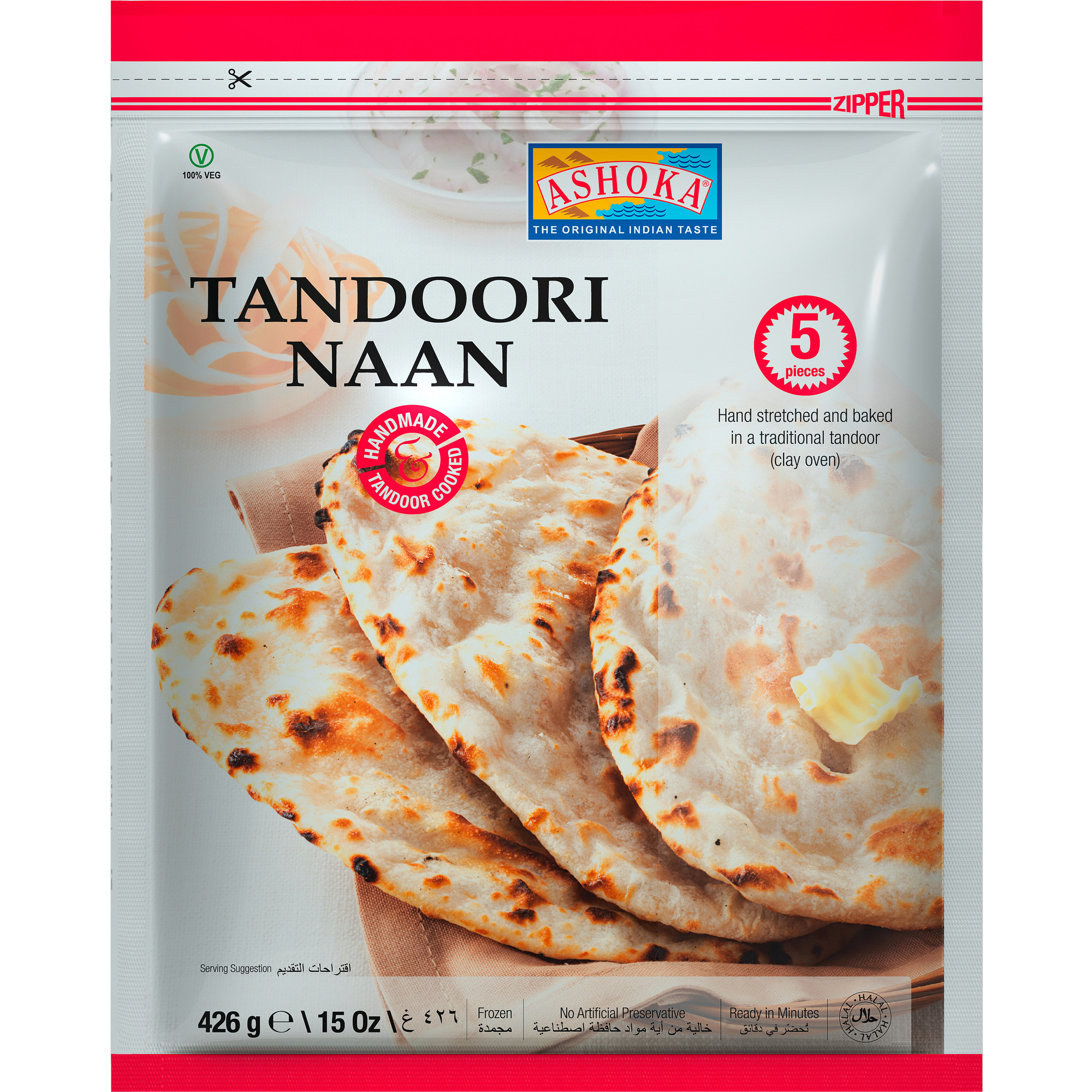 Ashoka Tandoori Naan TK 426g