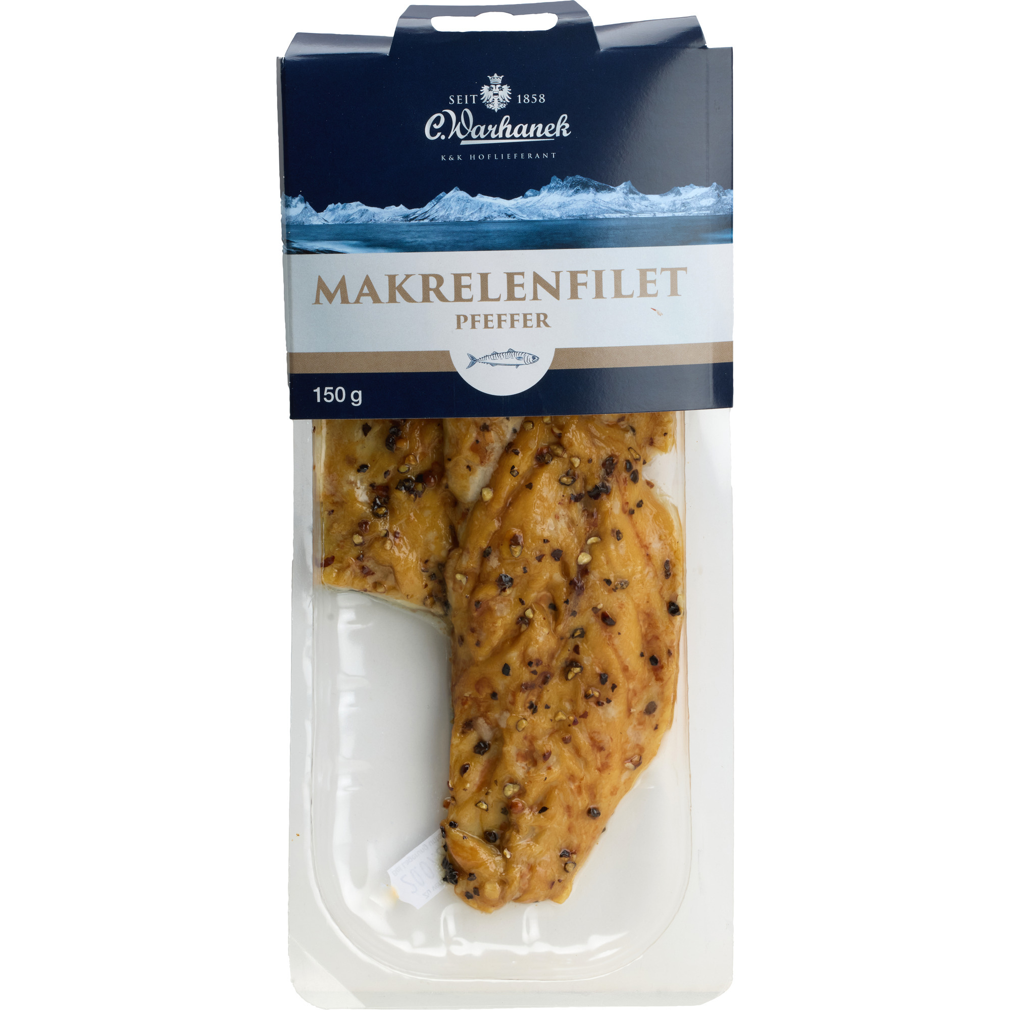 Warhanek Makrelenfilet Pfeffer 150g