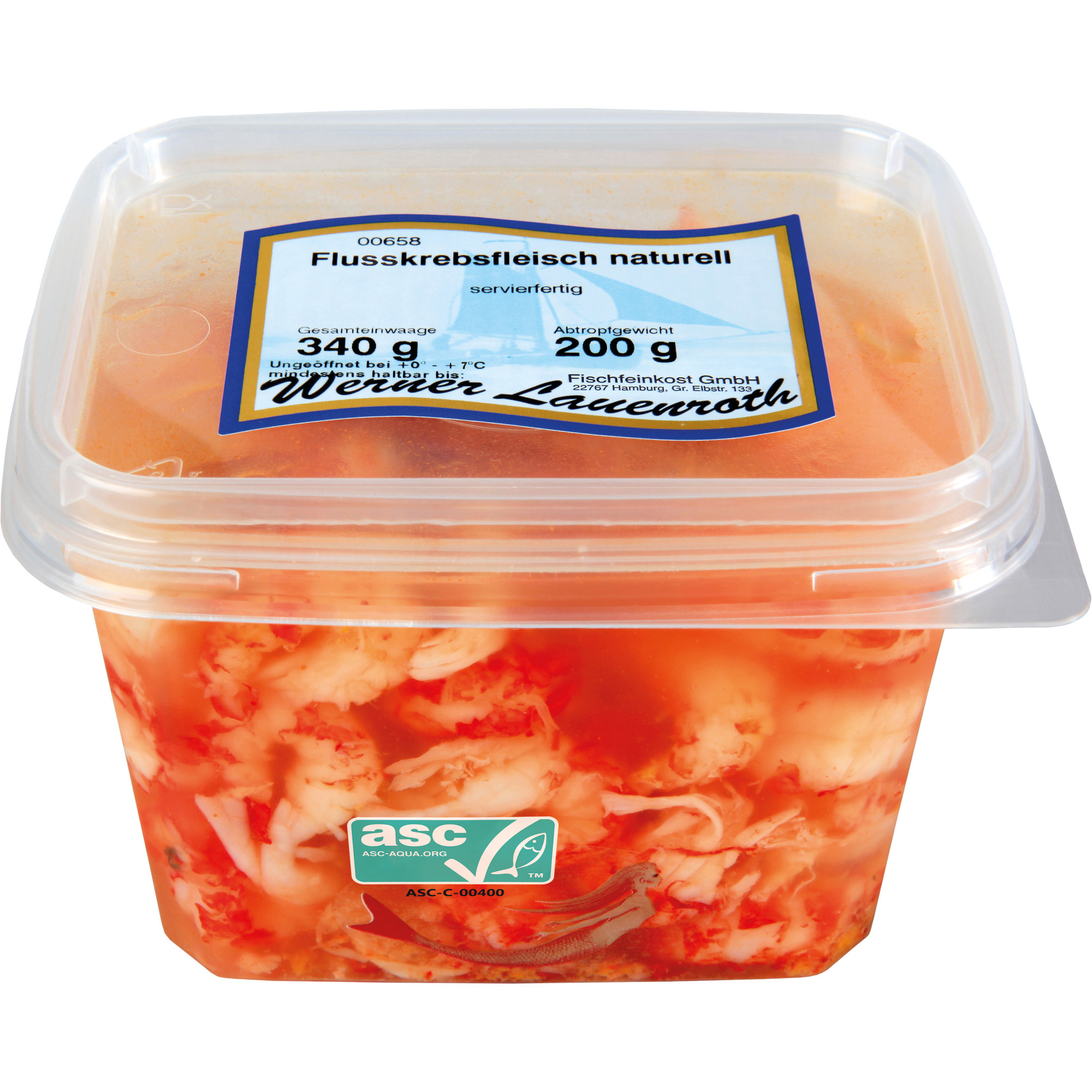 Flusskrebsfleisch naturell 340g