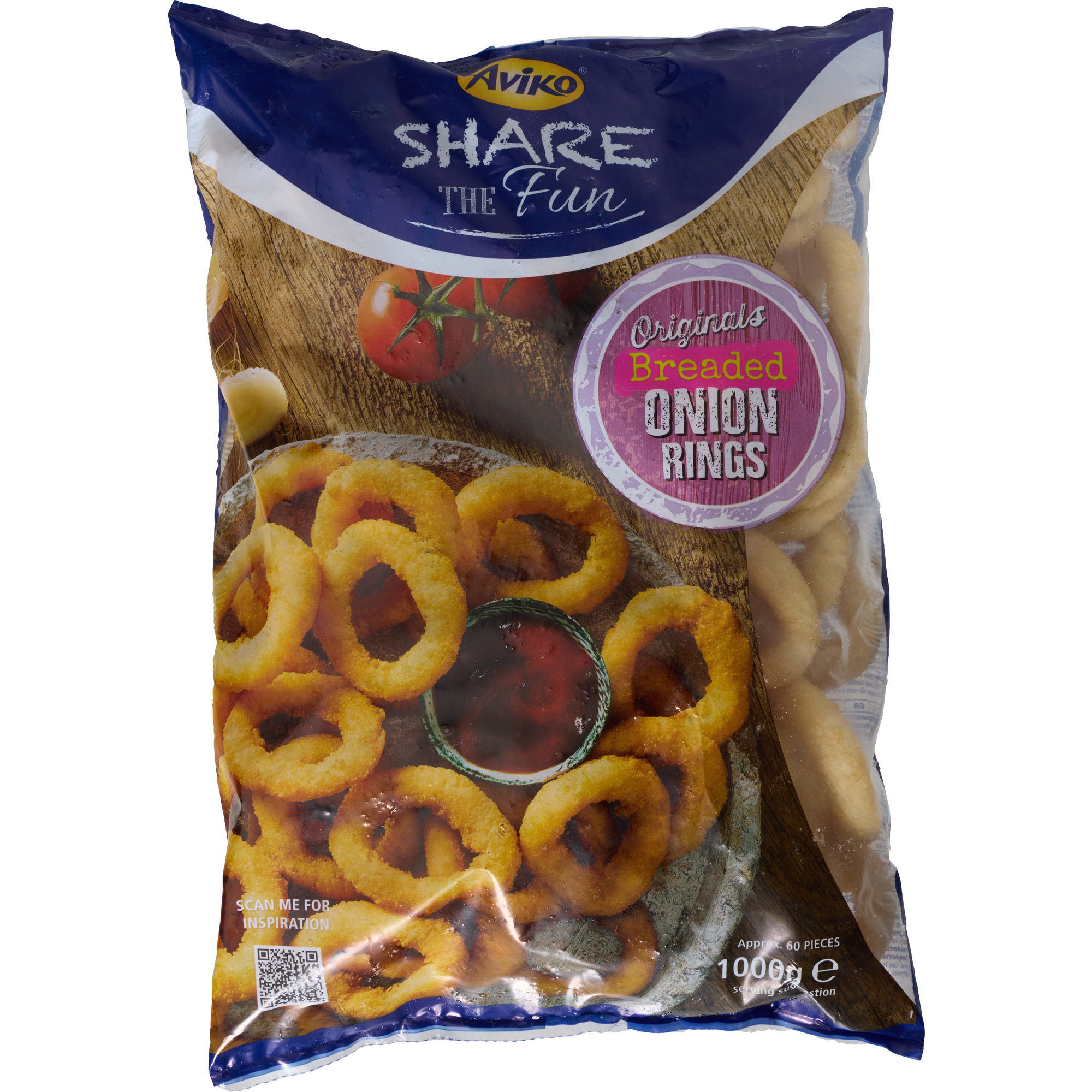 Aviko Breaded Onion Rings TK 1kg