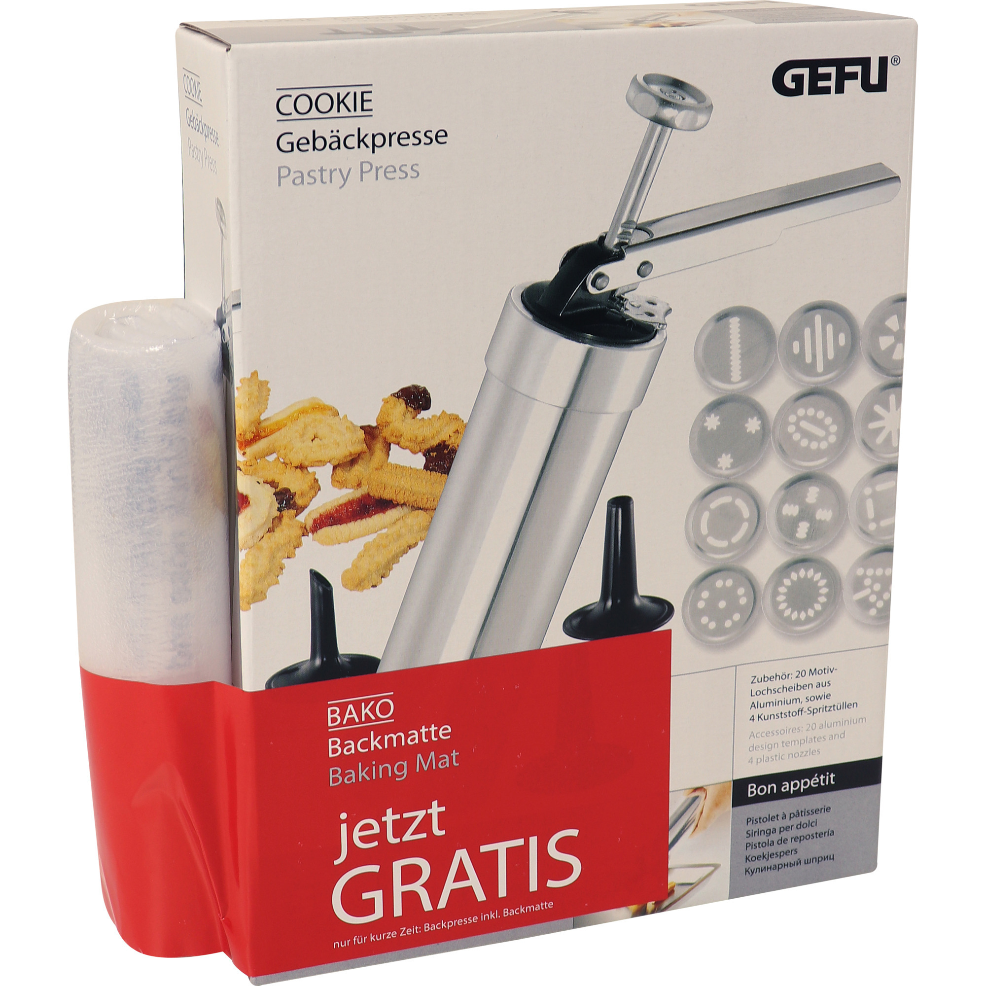Gefu Gebäckpresse Cookie m.Backmatte