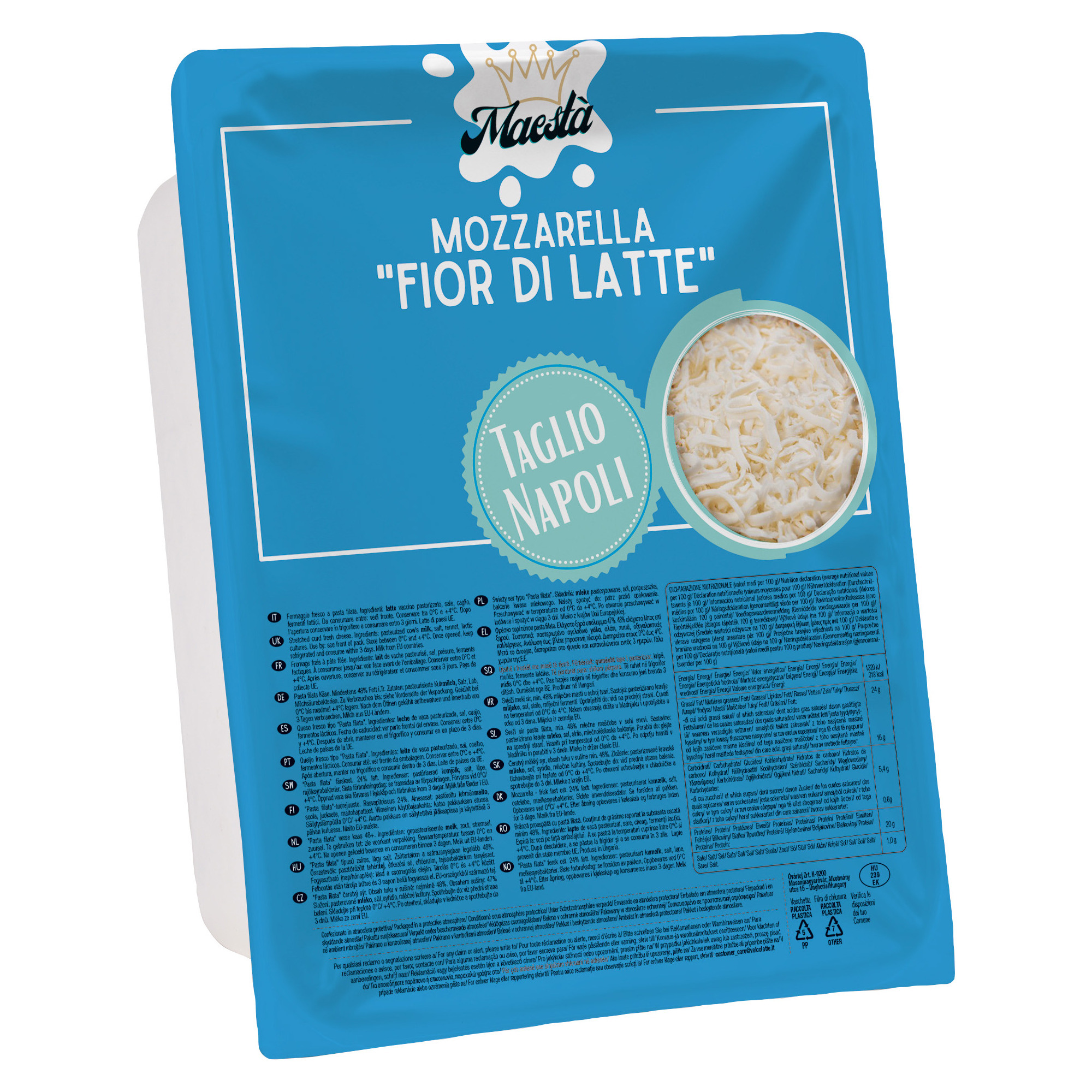 MAEST  Mozzarella Taglio Napoli  2,5kg
