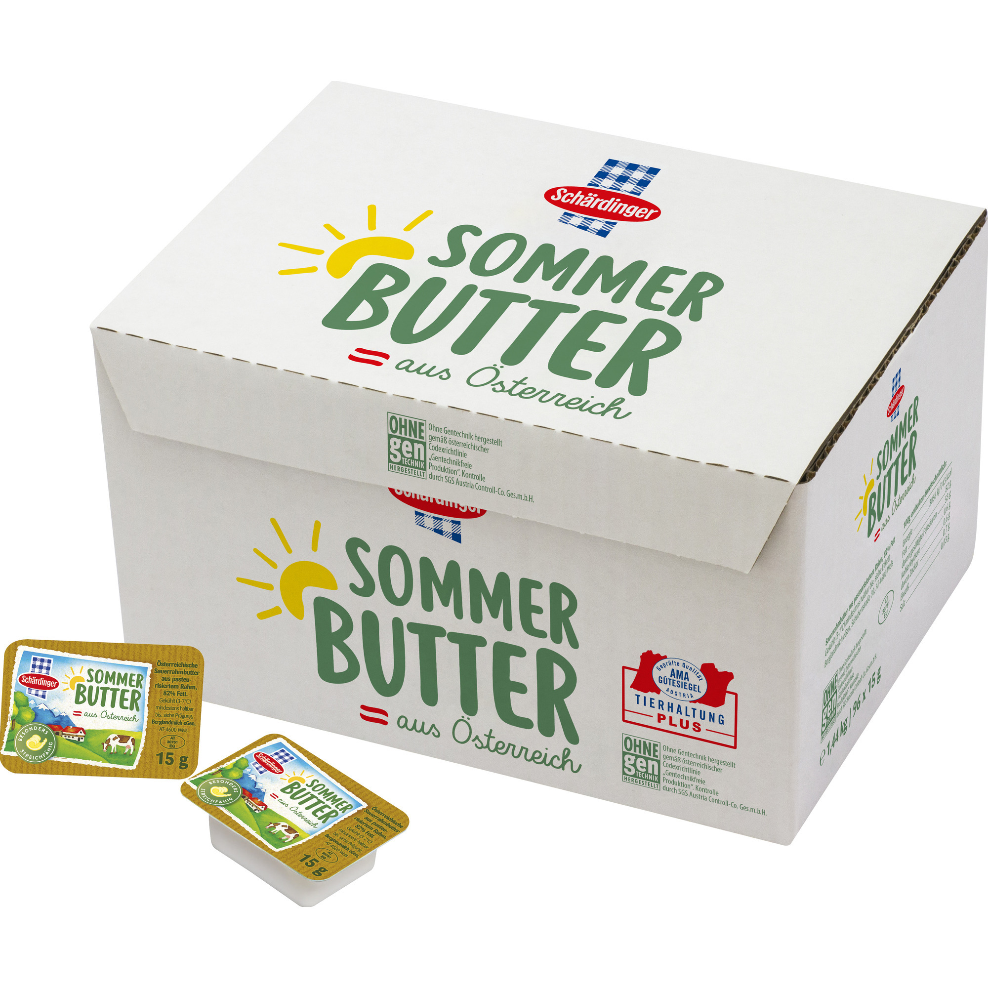 Schärd. Sommerportionsbutter 96x15g