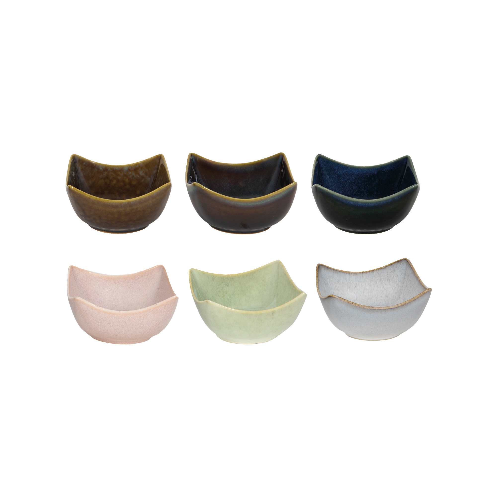 Schüssel Keramik farb.sort. quadr. 9,4cm