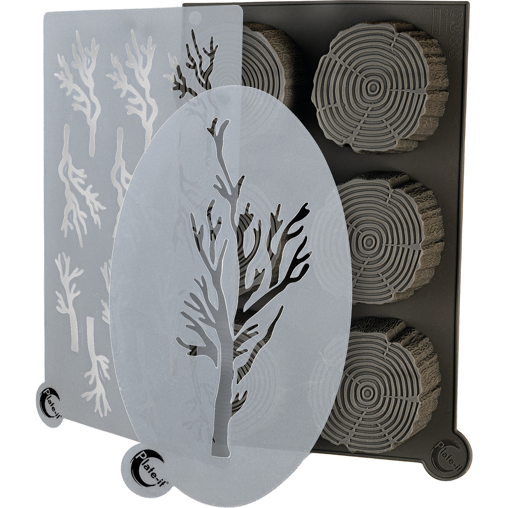 Plate-it Garnierform Baum 3tlg