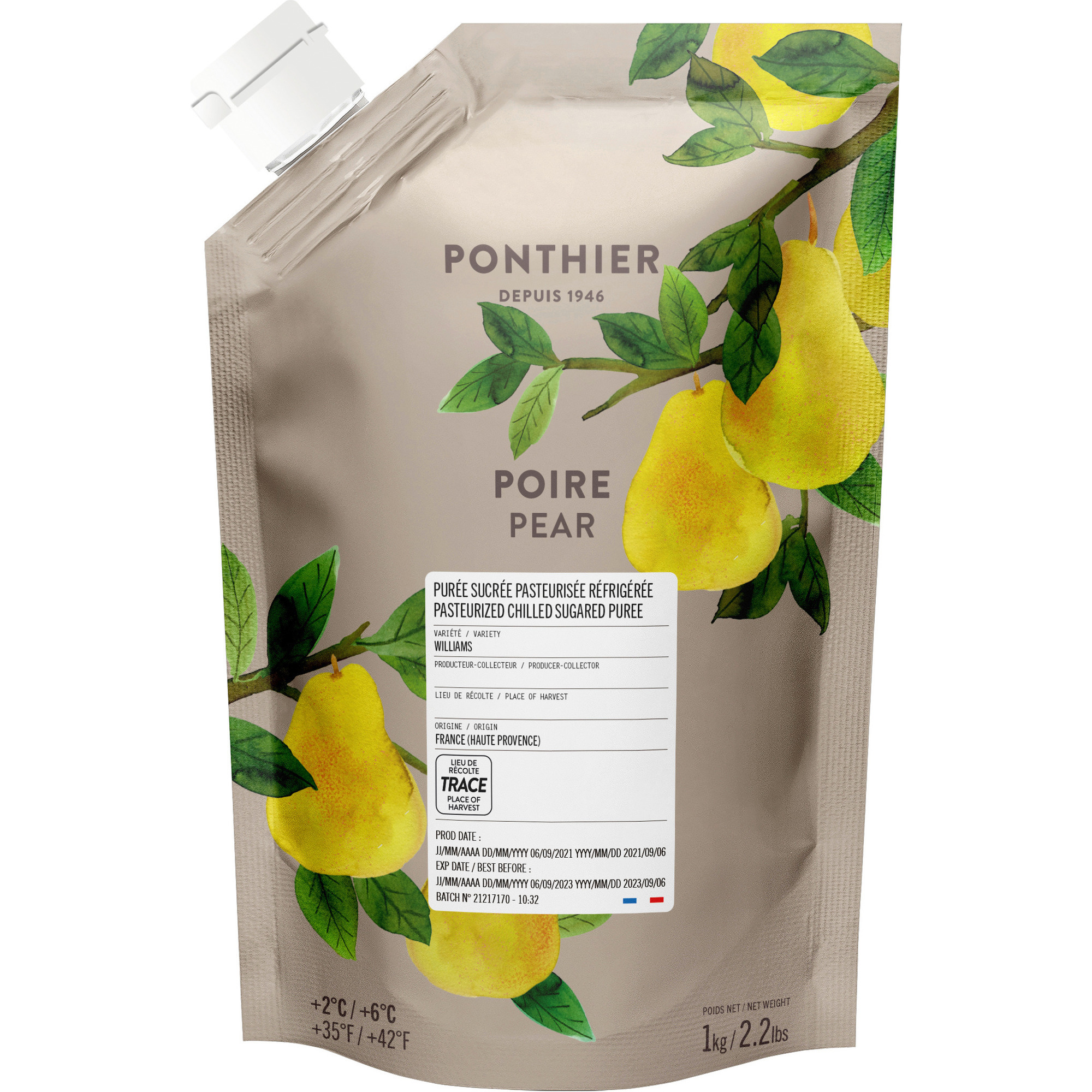 Ponthier Fruchtpüree Birne 1kg