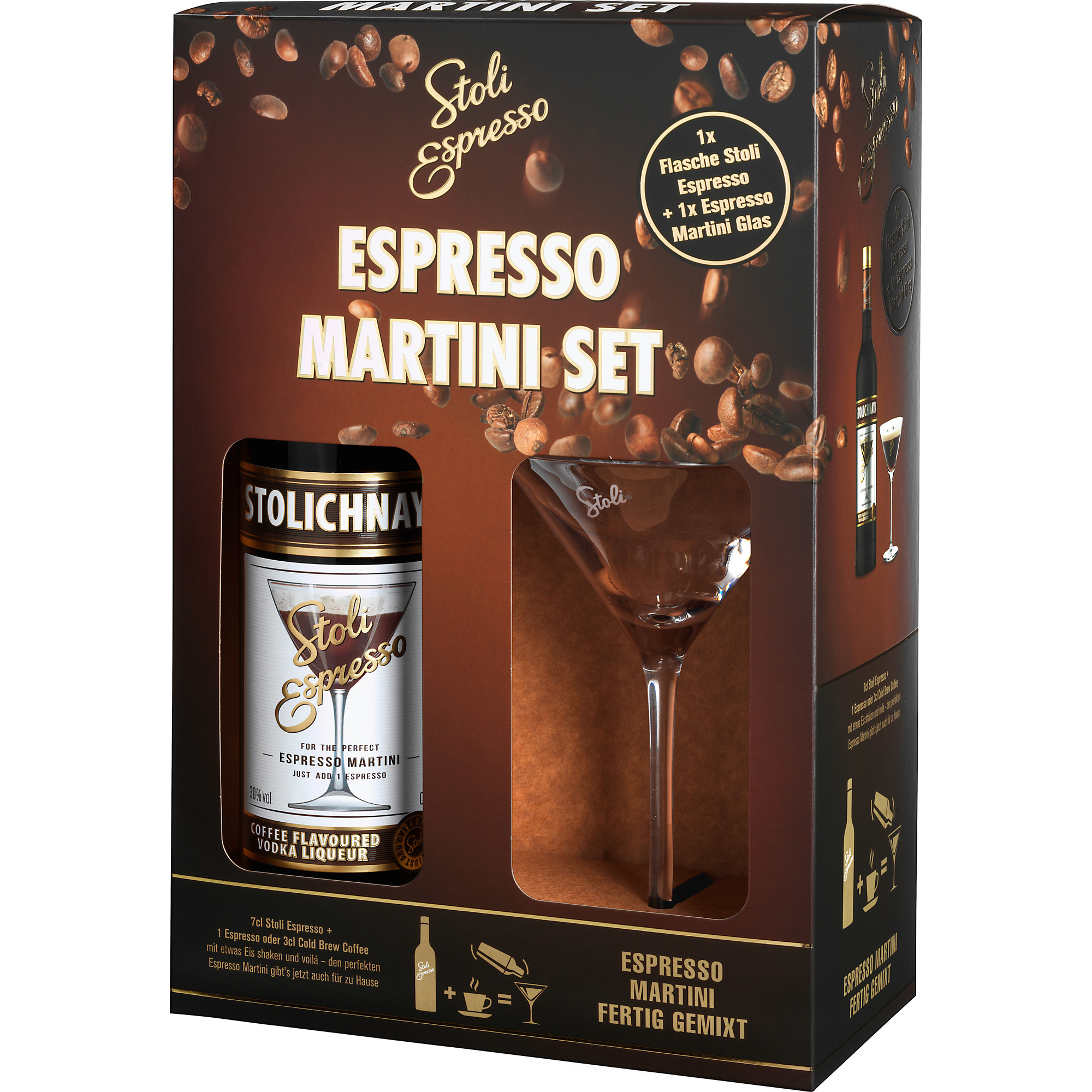 Stolichnaya Espresso + Glas 0,7l