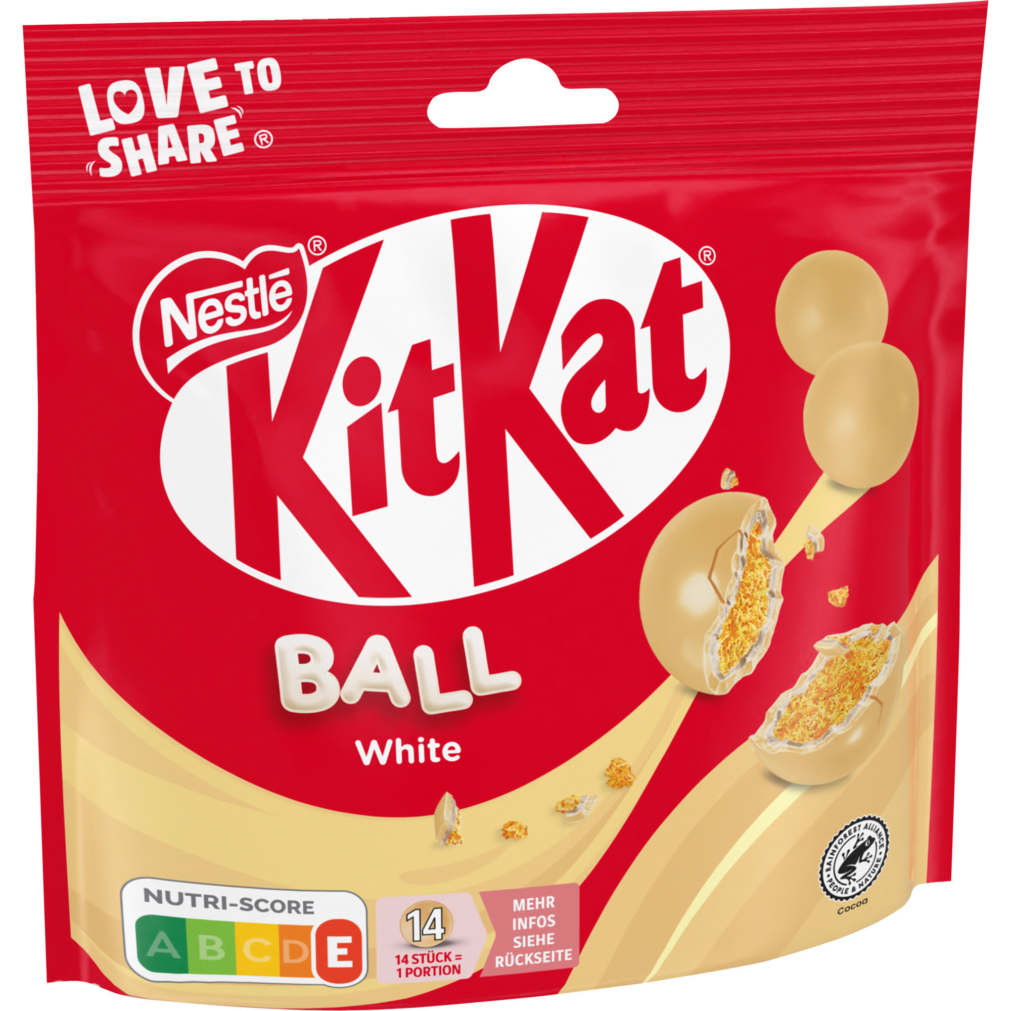Kit Kat Balls 130g, White