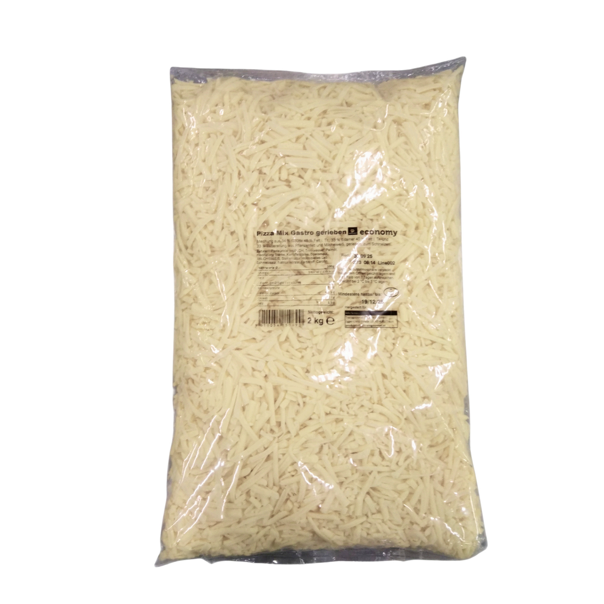 Economy Pizza Mix Gastro gerieben 2 kg