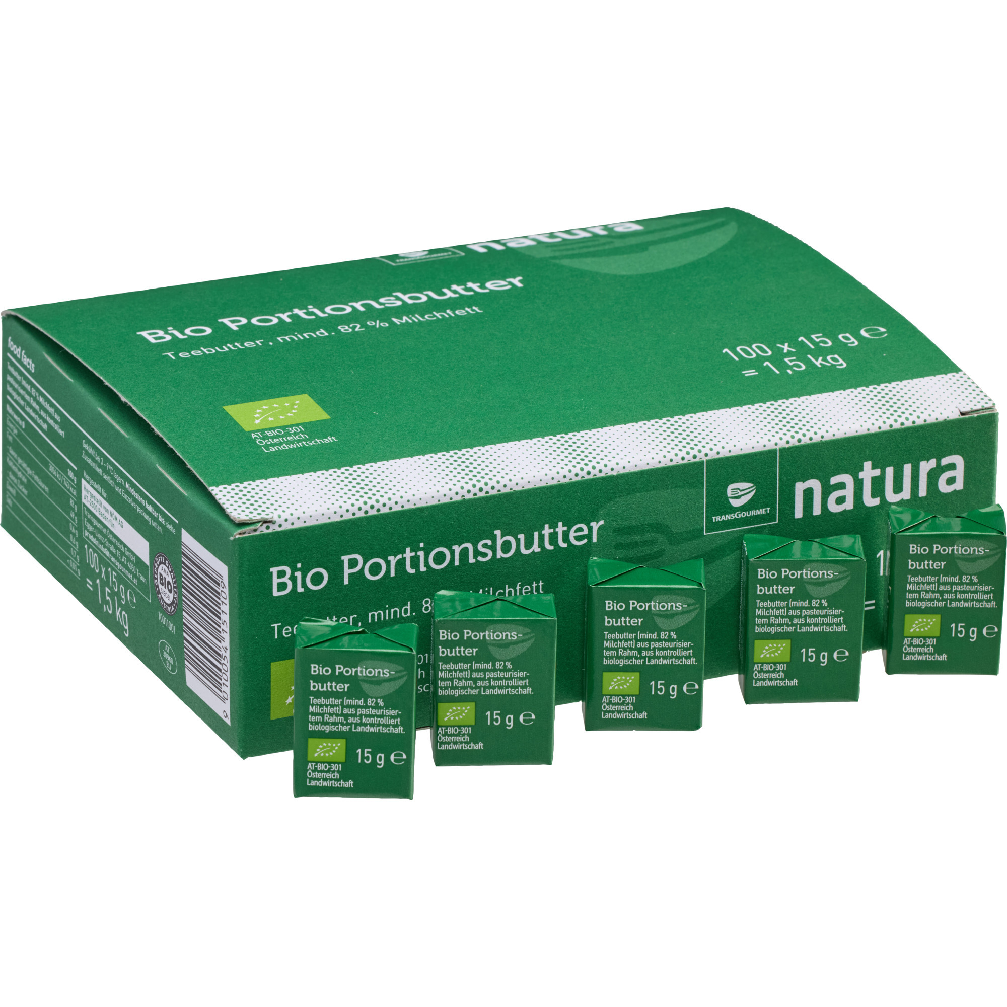 Natura Bio Portionsbutter 100x15g