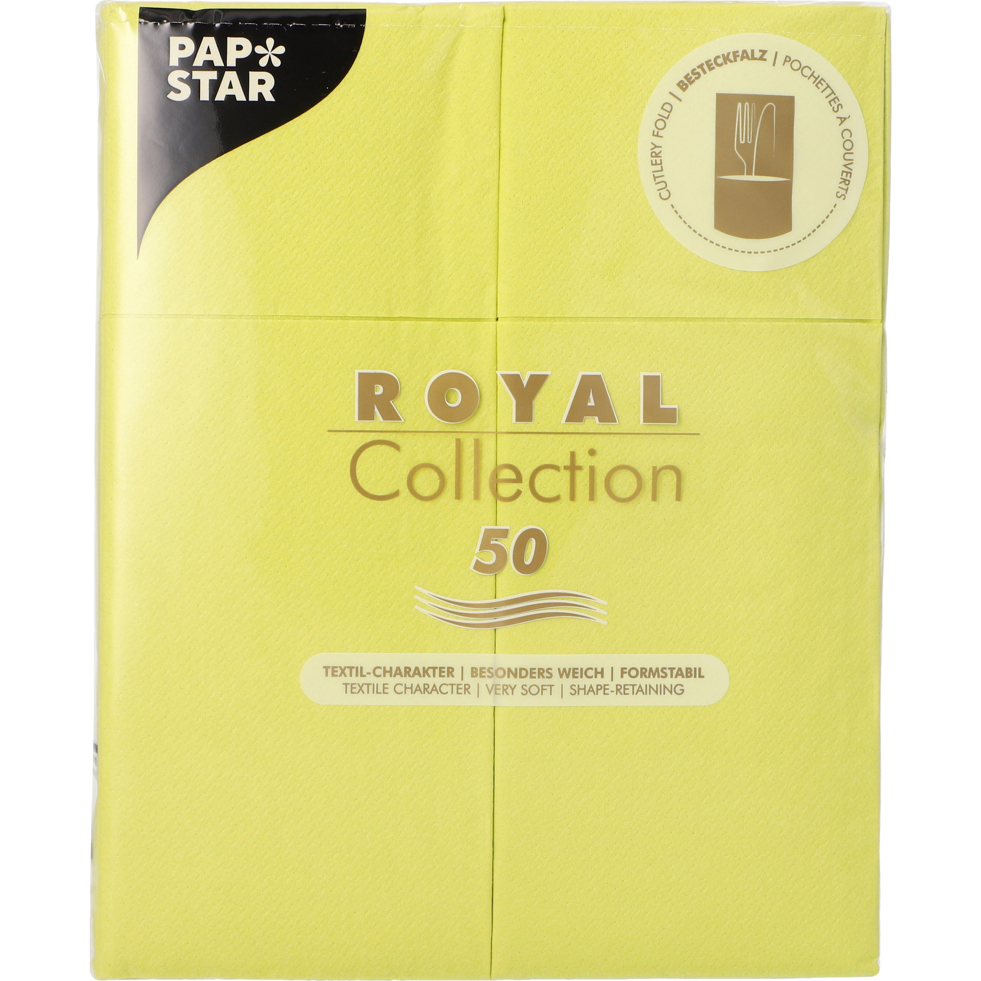 Pap St Besteckt. Royal 40x30 50er, l.grü