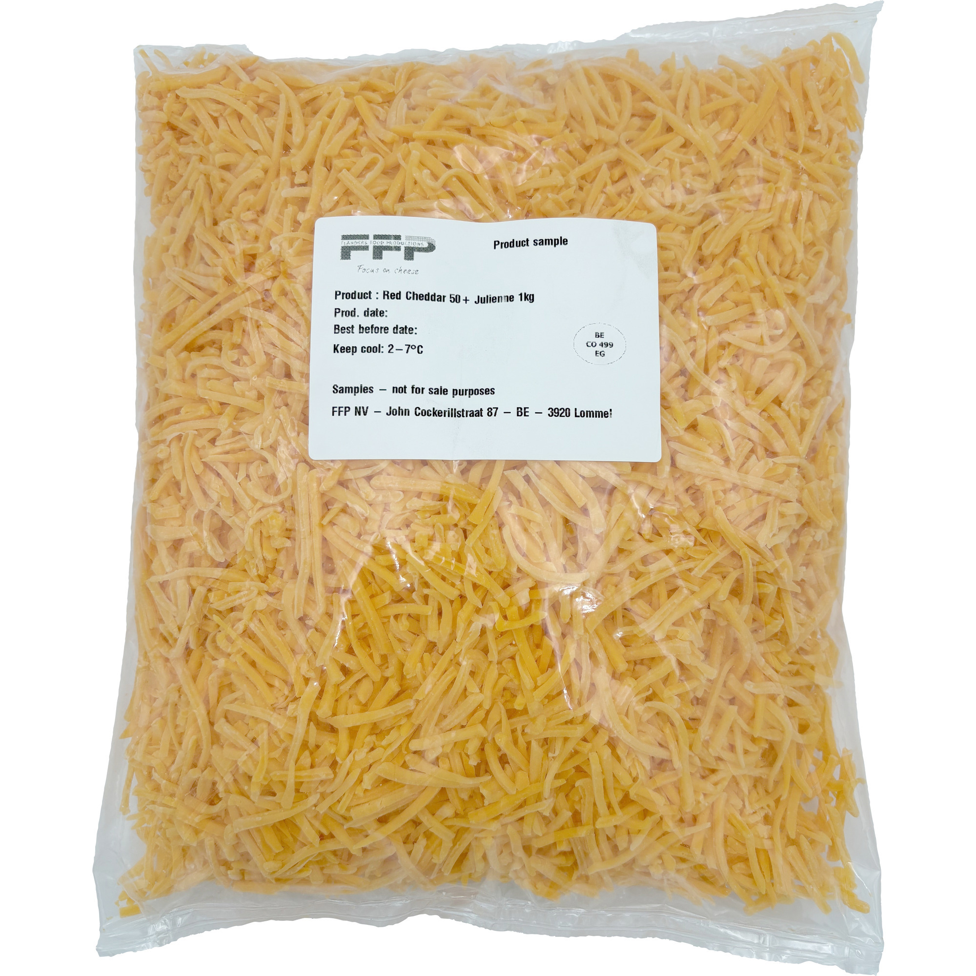 Flander Cheddar Julienne rot 1kg