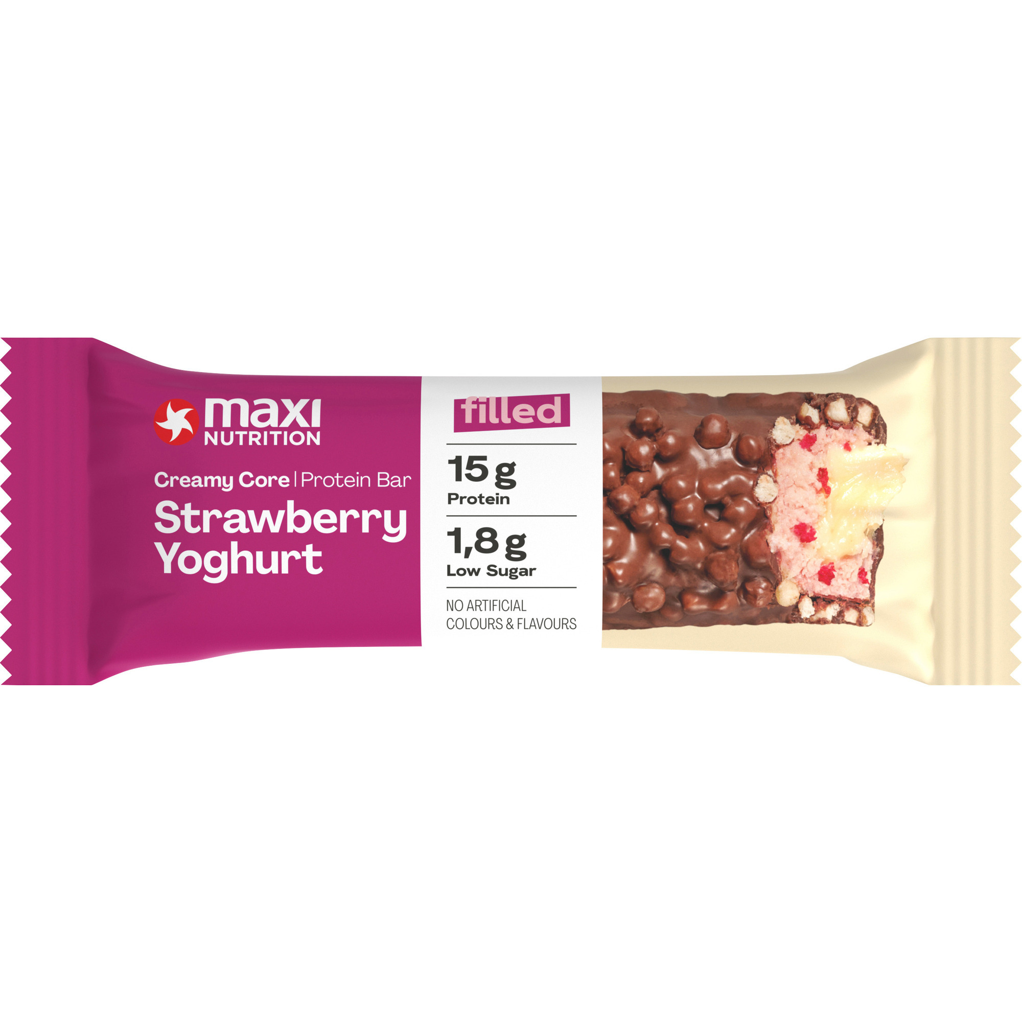 Maxi N. Cream Core 45g, Strawberry Jogh
