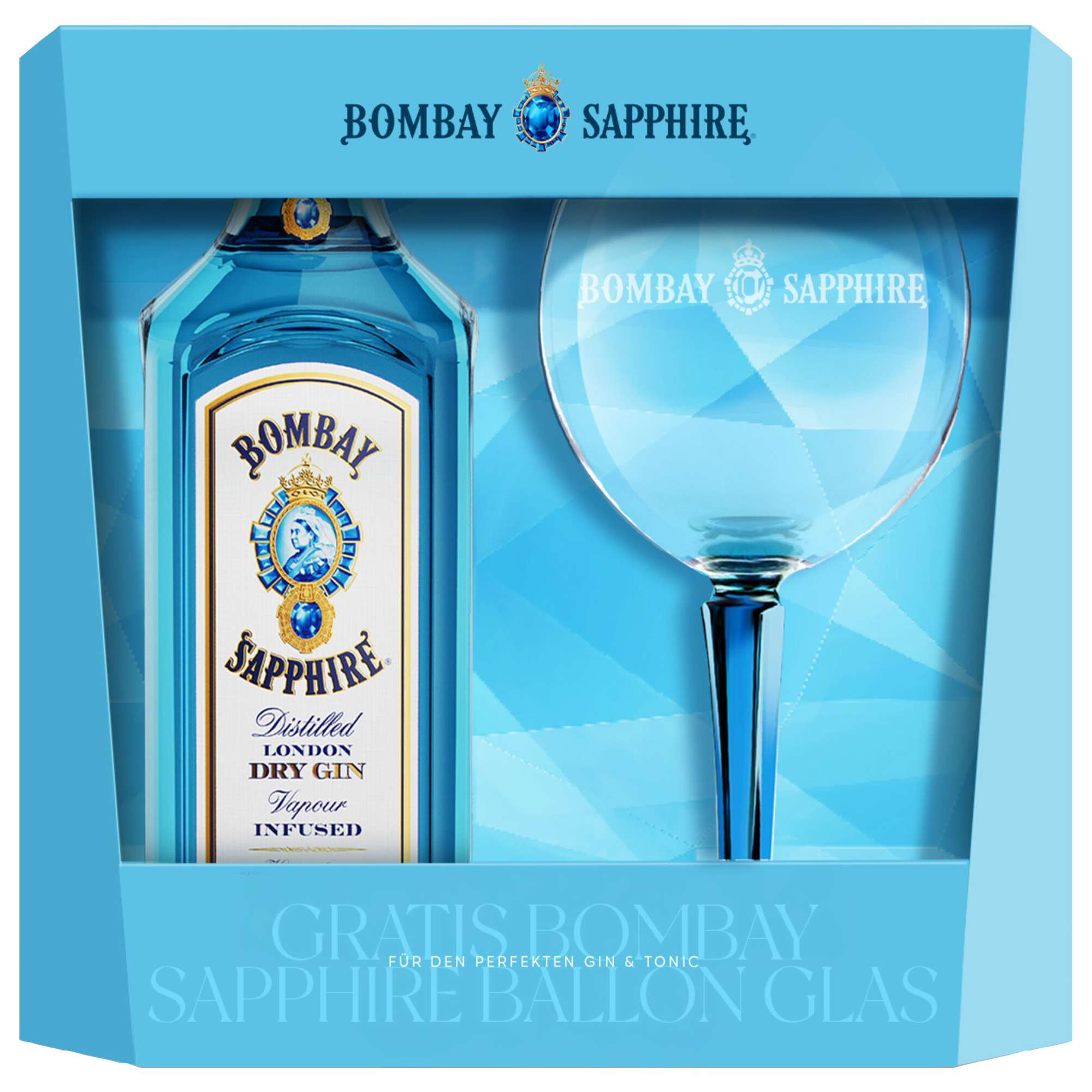Bombay Sapphire + Glas  0,7l