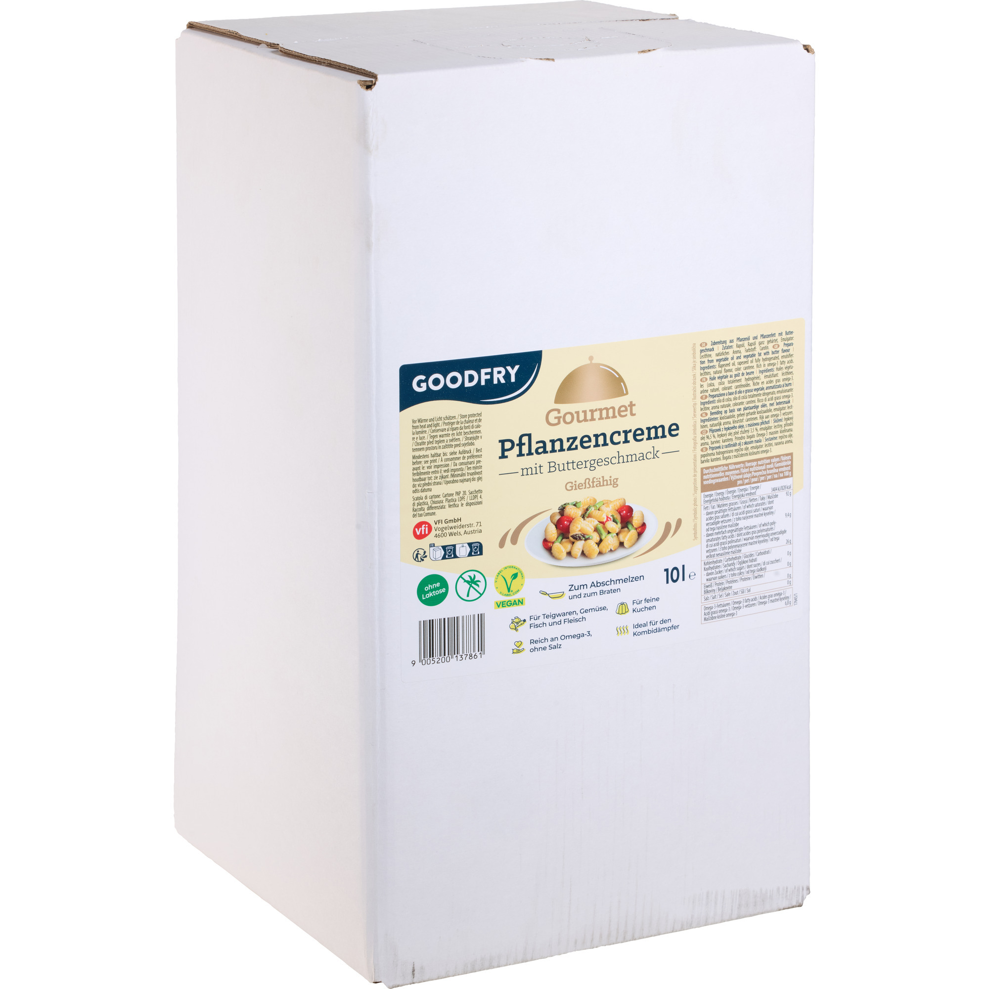 GOODFRY Pflanzencreme Buttergeschmack10L