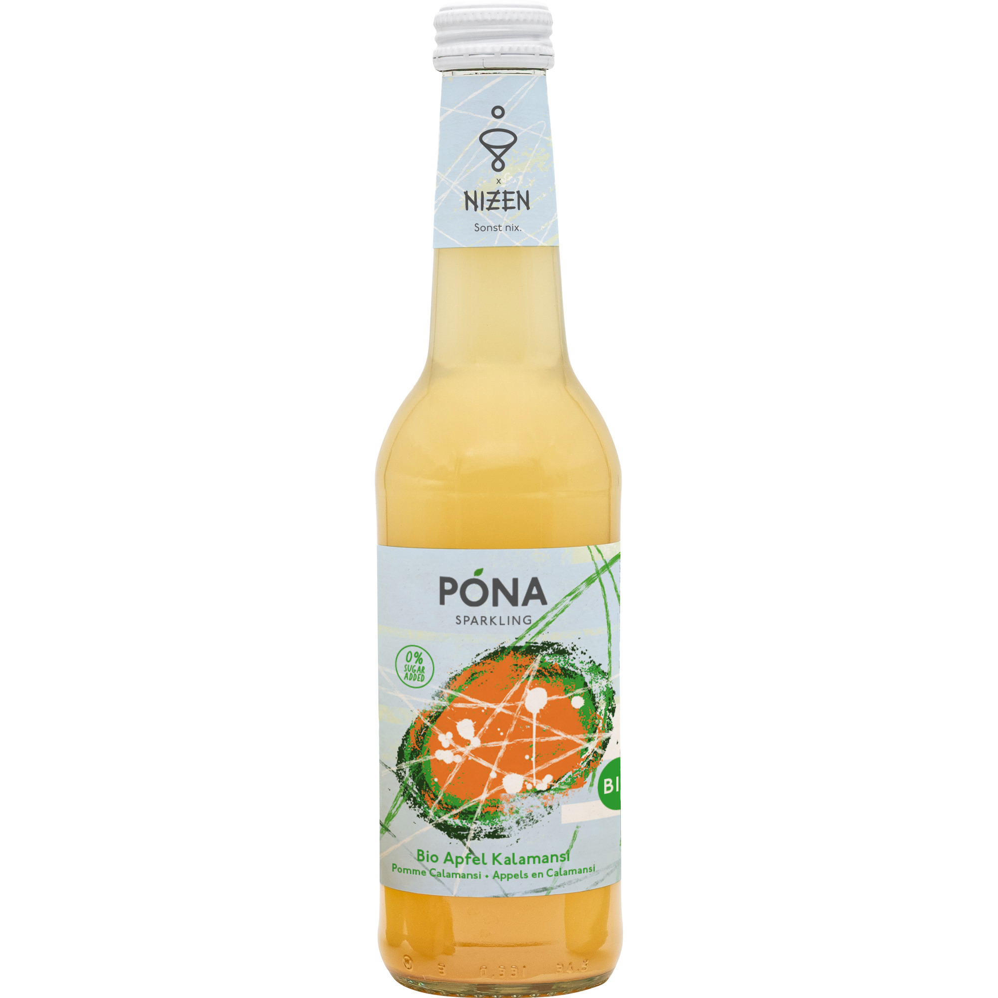 PONA BIO Limo EW 0,33l, Apfel Kalamansi