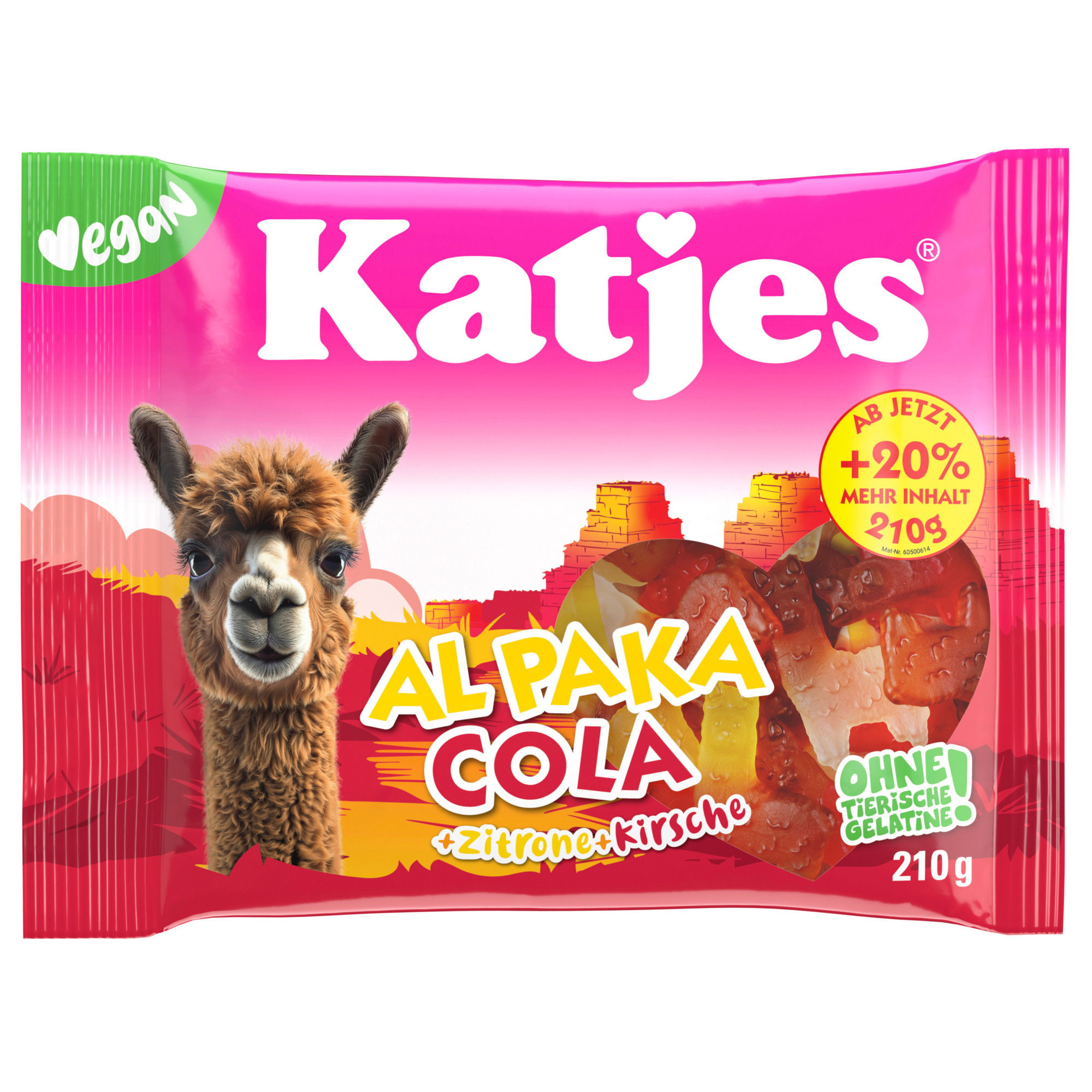 Katjes Beutel 210g, Al Paka Cola