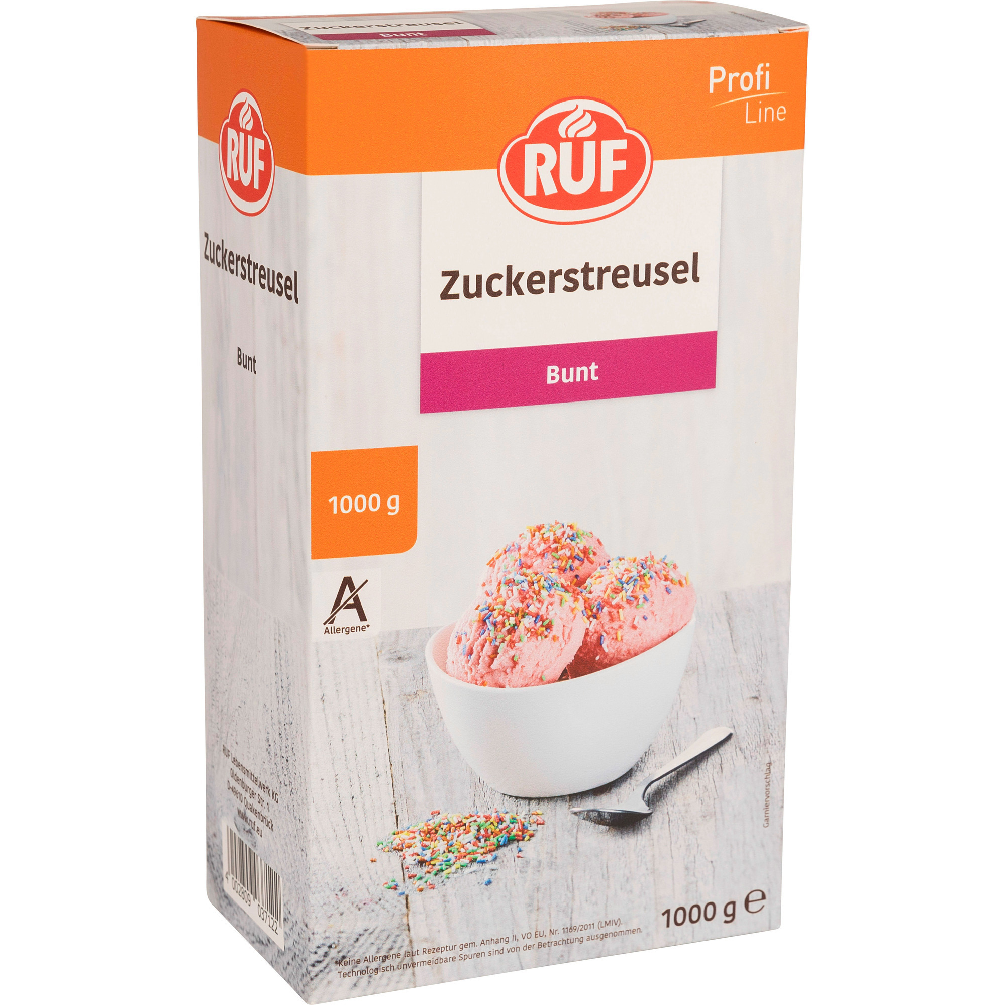 RUF Bunte Zuckstreusel 1kg