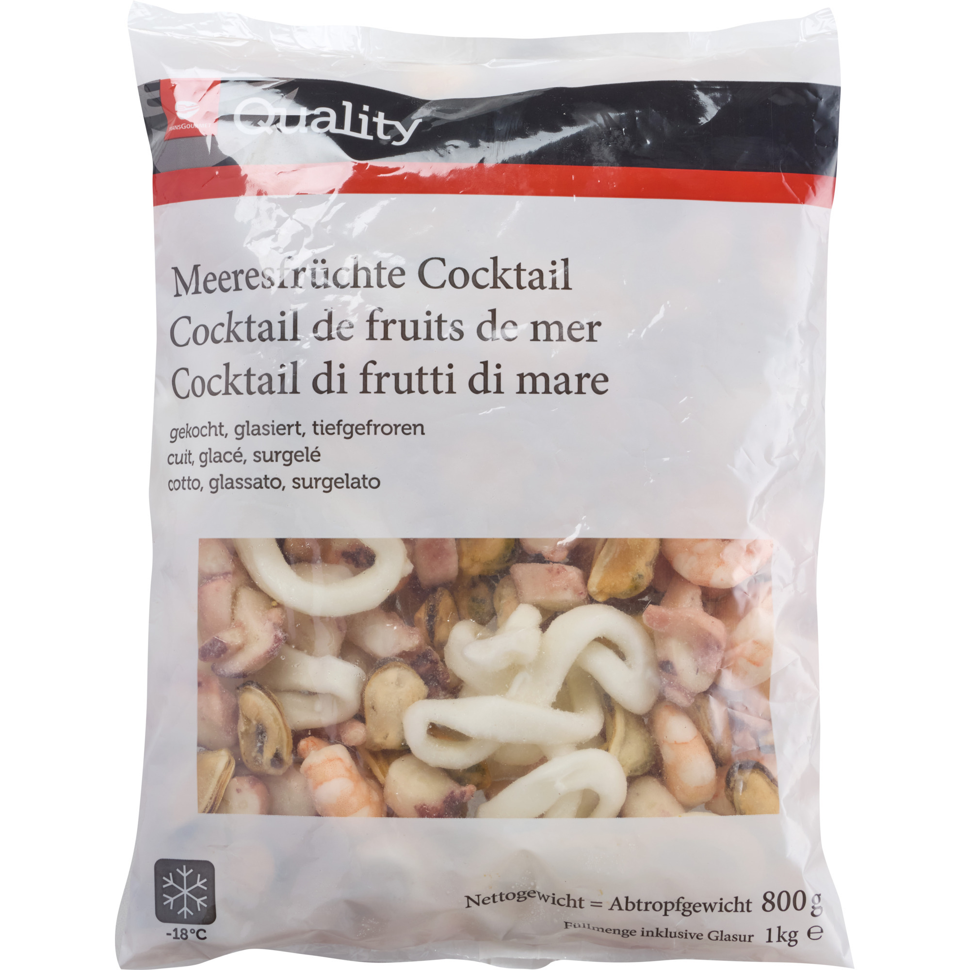 Quality Meeresfrüchte Cocktail TK 800g