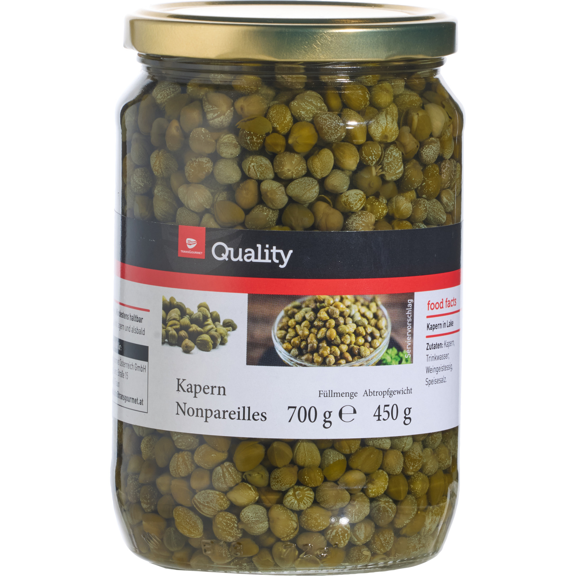 Quality Kapern Nonpareilles 700g