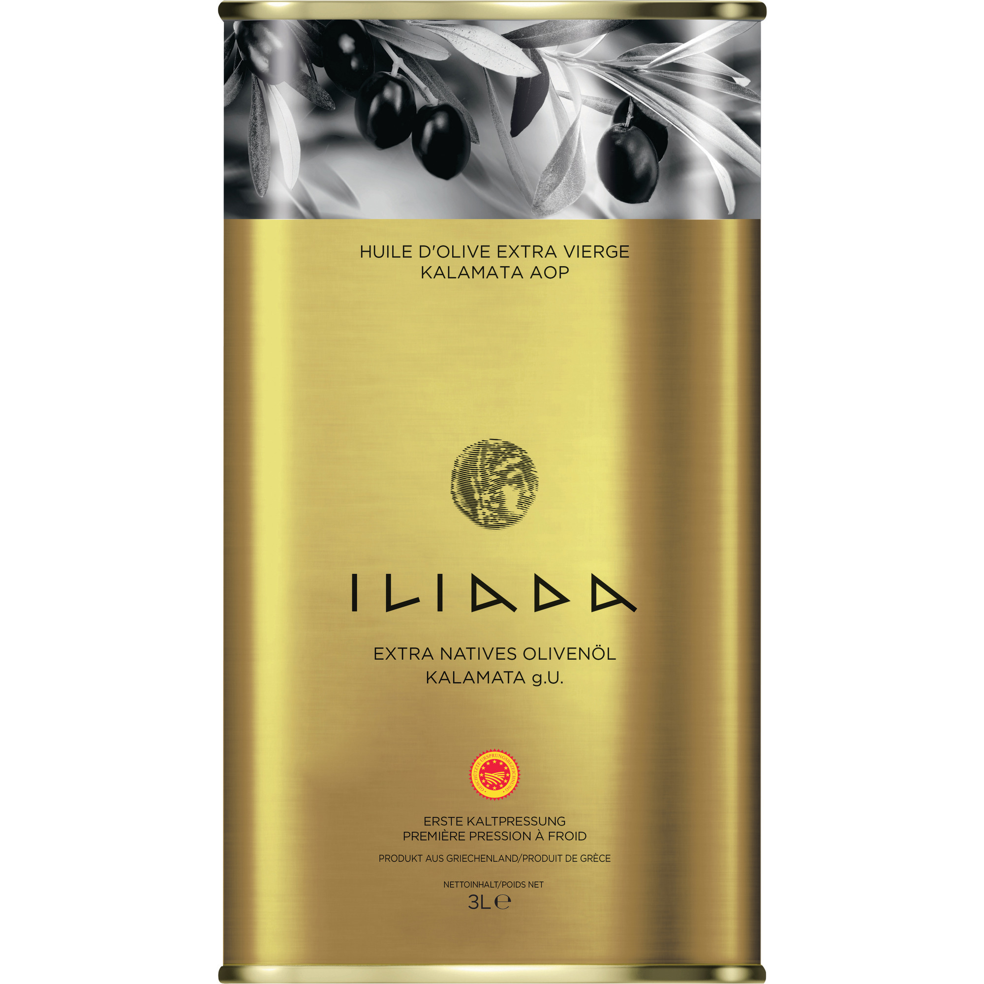 Iliada Olivenöl nativ extra Dose 3L