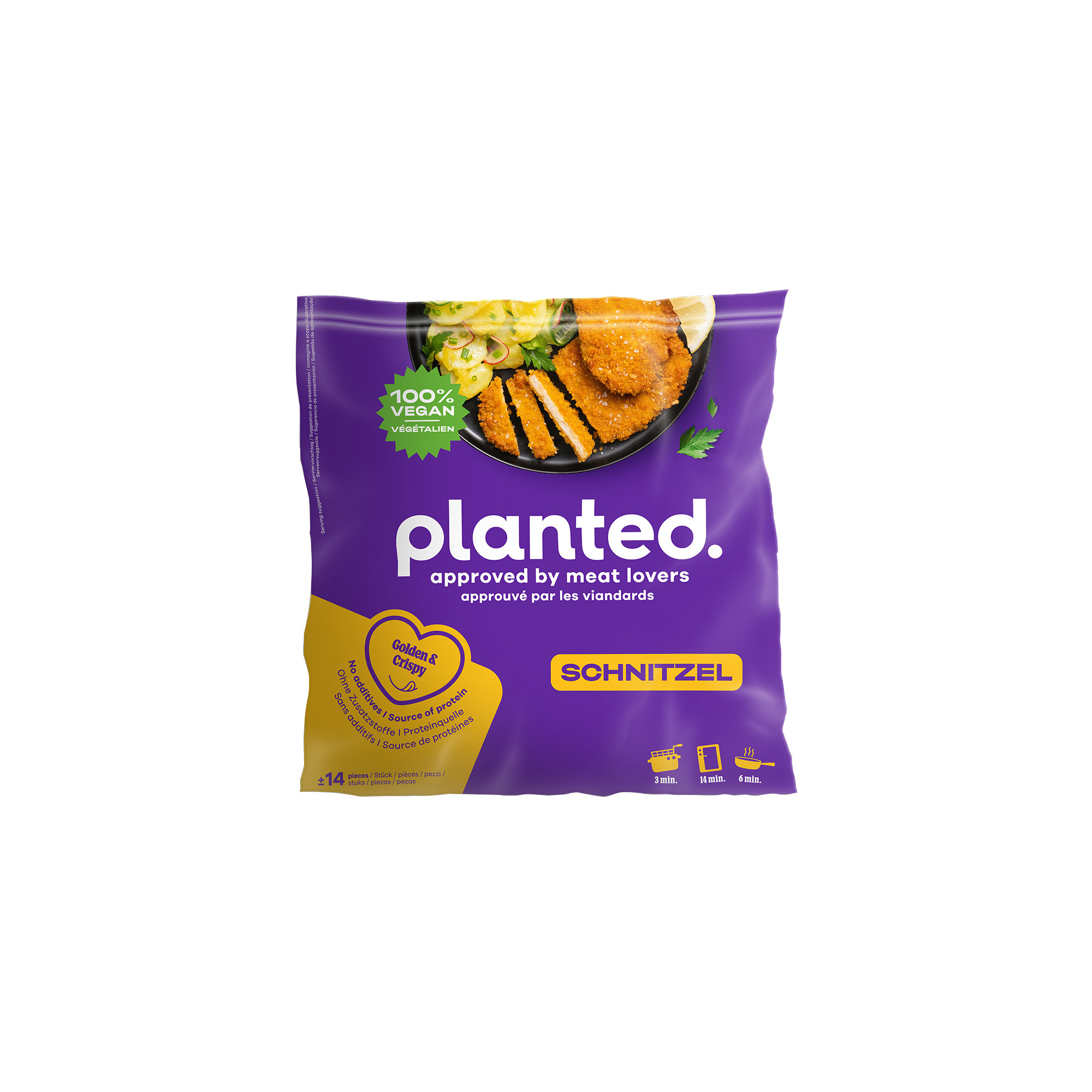 Planted Schnitzel pan. vegan TK 14x90g