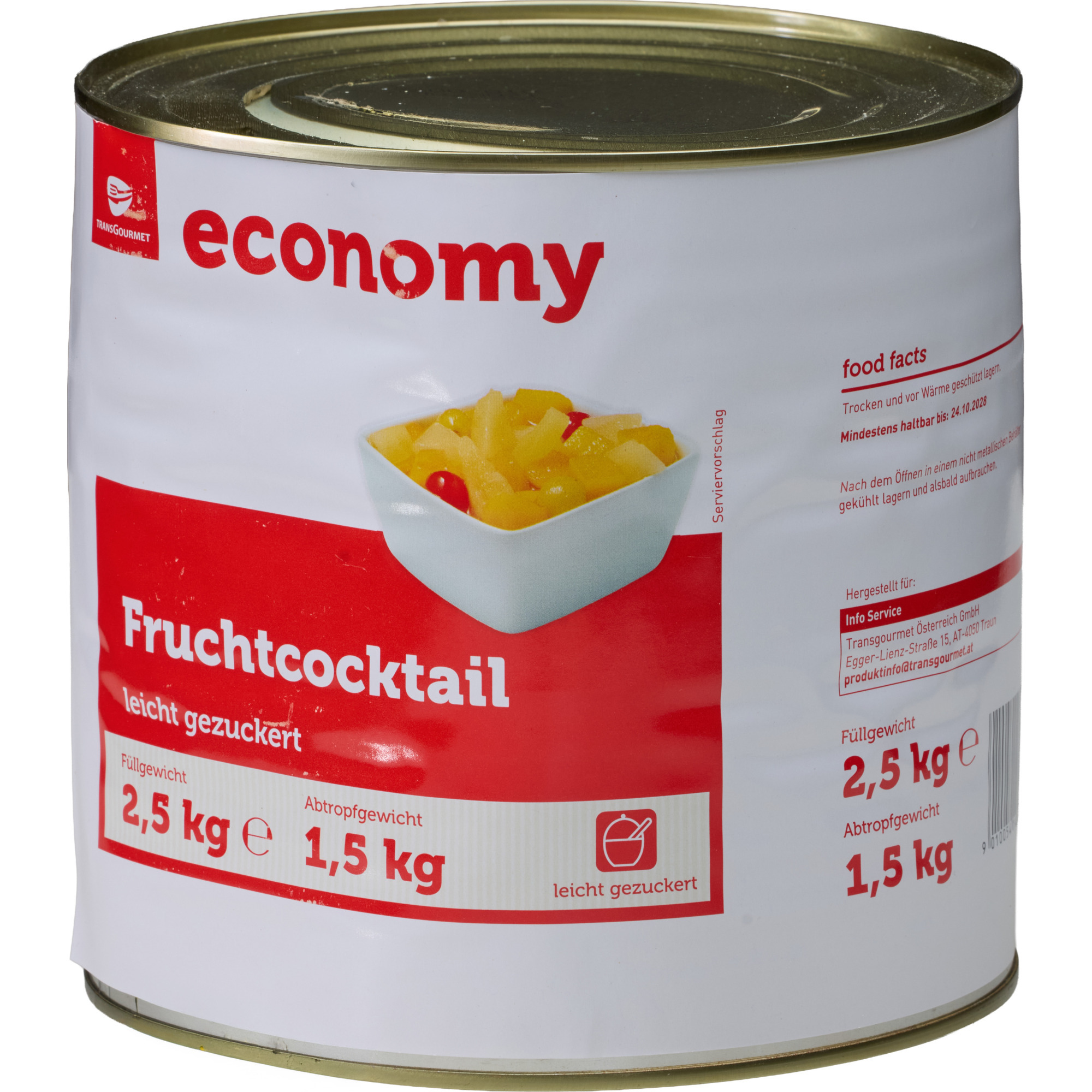 Economy Fruchtcocktail in Wasser 3/1