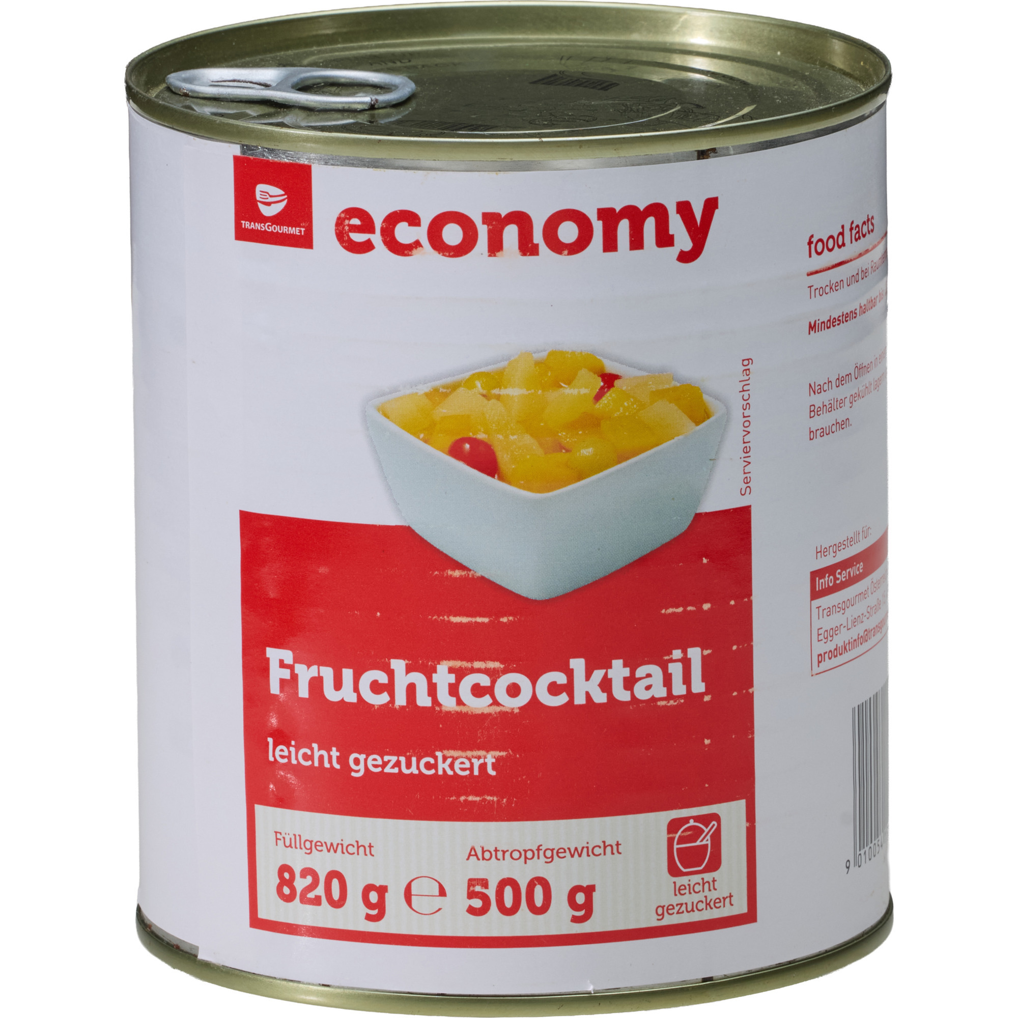 Economy Fruchtcocktail leicht gez. 850ml
