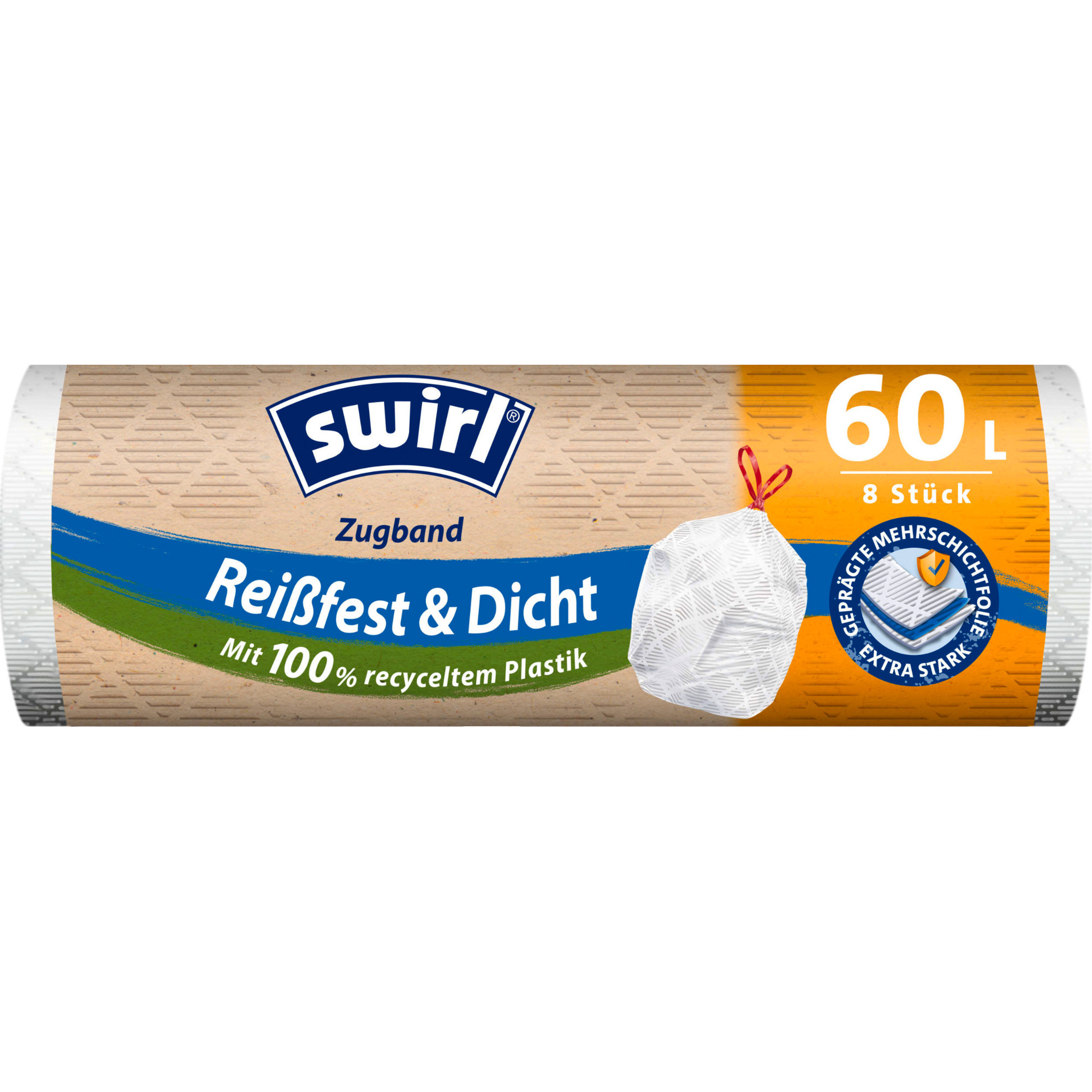Swirl Müllsäcke m.Zugb. 60l 8stk.